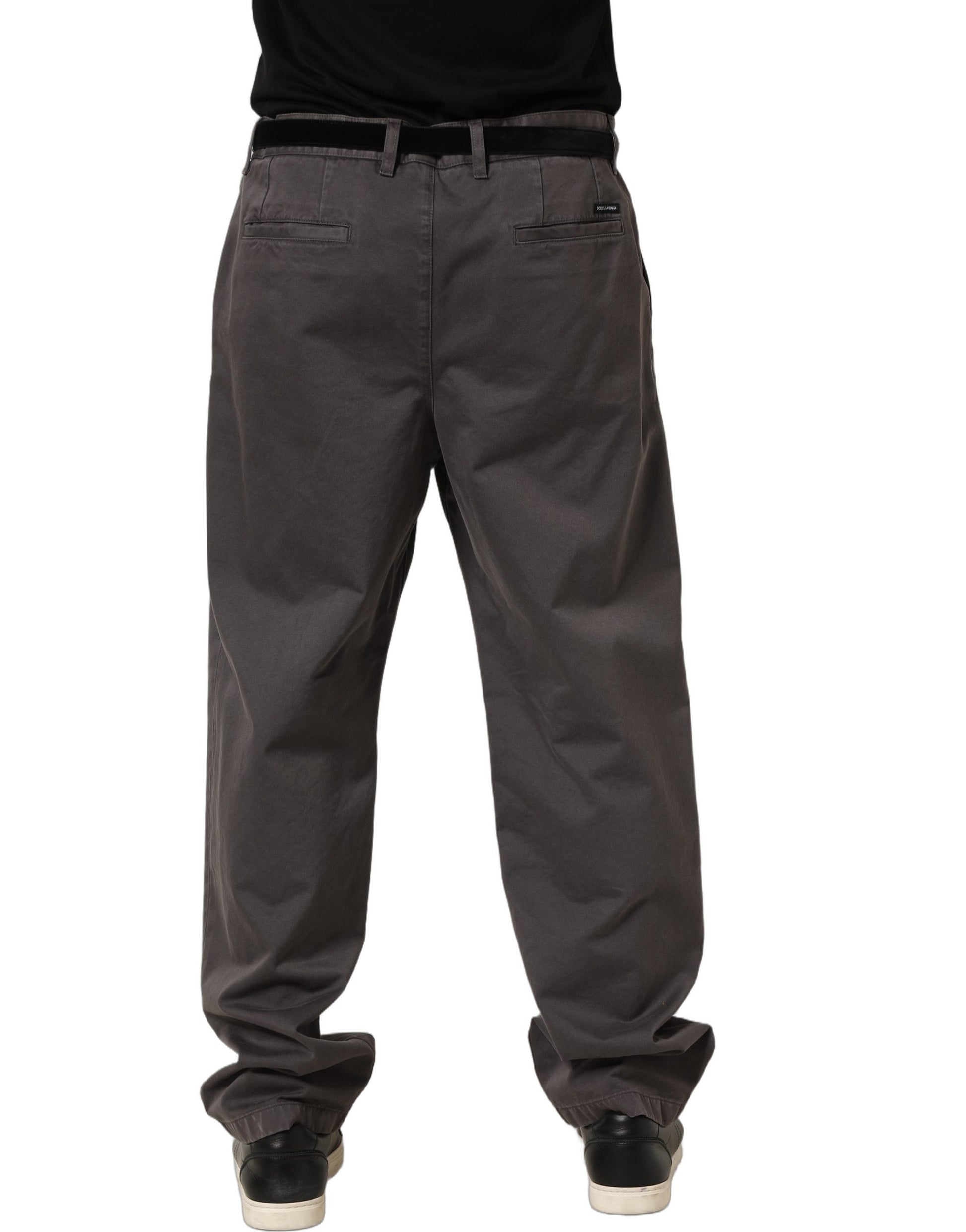 Dolce & Gabbana Grey Casual Pants for Men side view