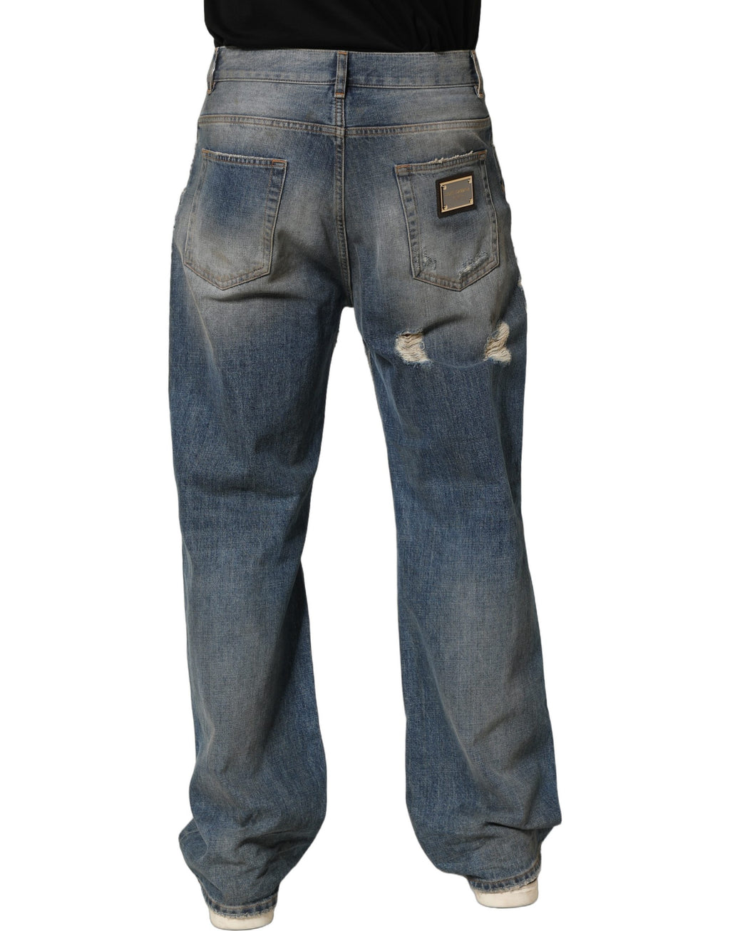 Dolce & Gabbana Blue Straight Leg Jeans for Men alternate view