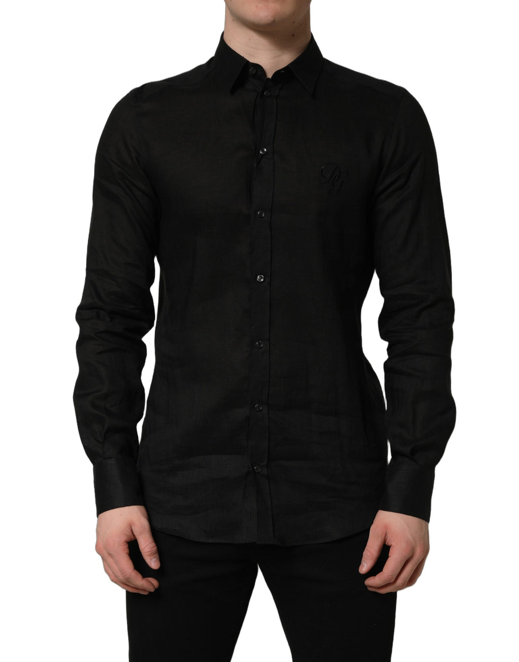 Dolce & Gabbana Black Dress Shirt for Men