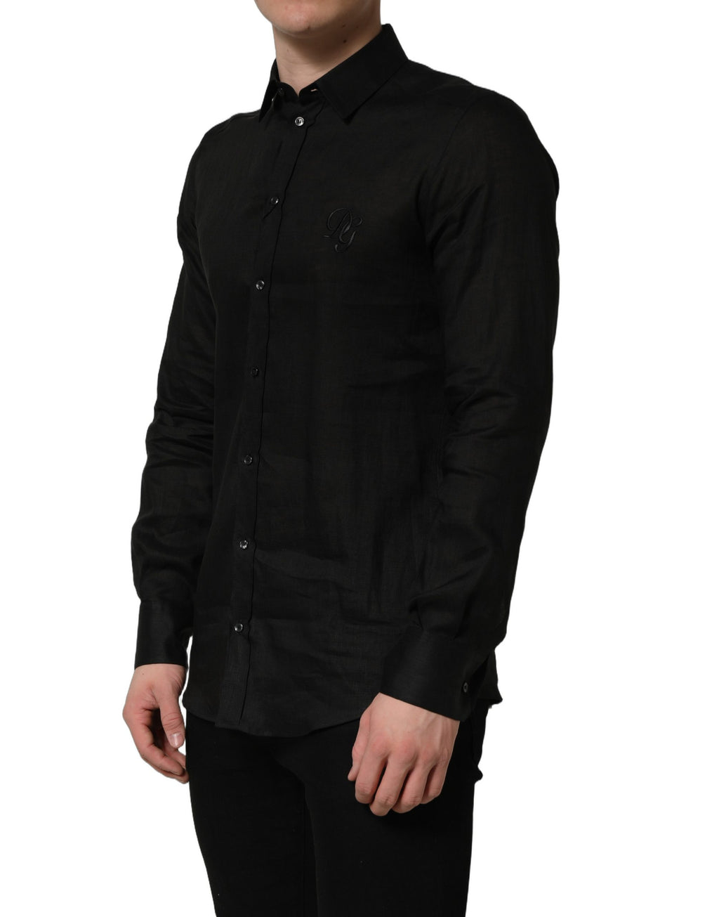 Dolce & Gabbana Black Dress Shirt for Men detail view