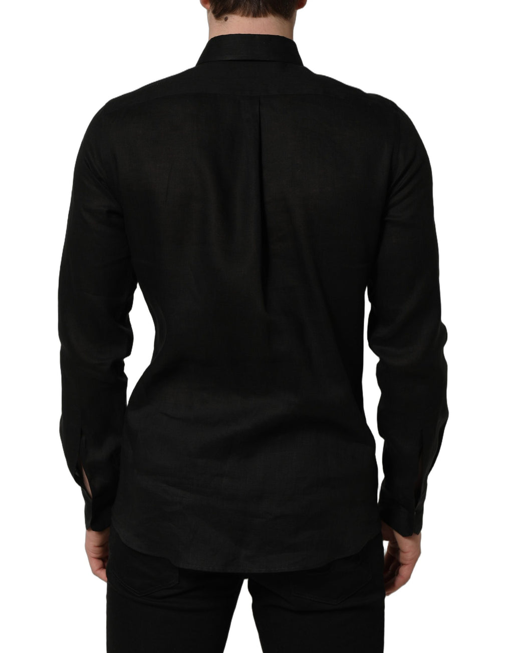 Dolce & Gabbana Black Dress Shirt for Men side view