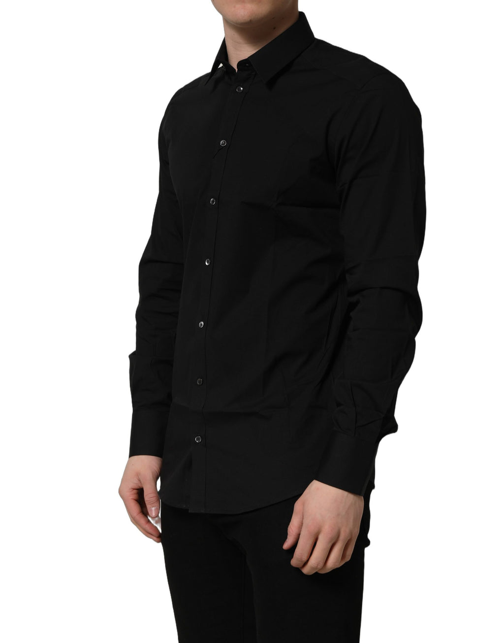 Dolce & Gabbana Black Dress Shirt for Men detail view