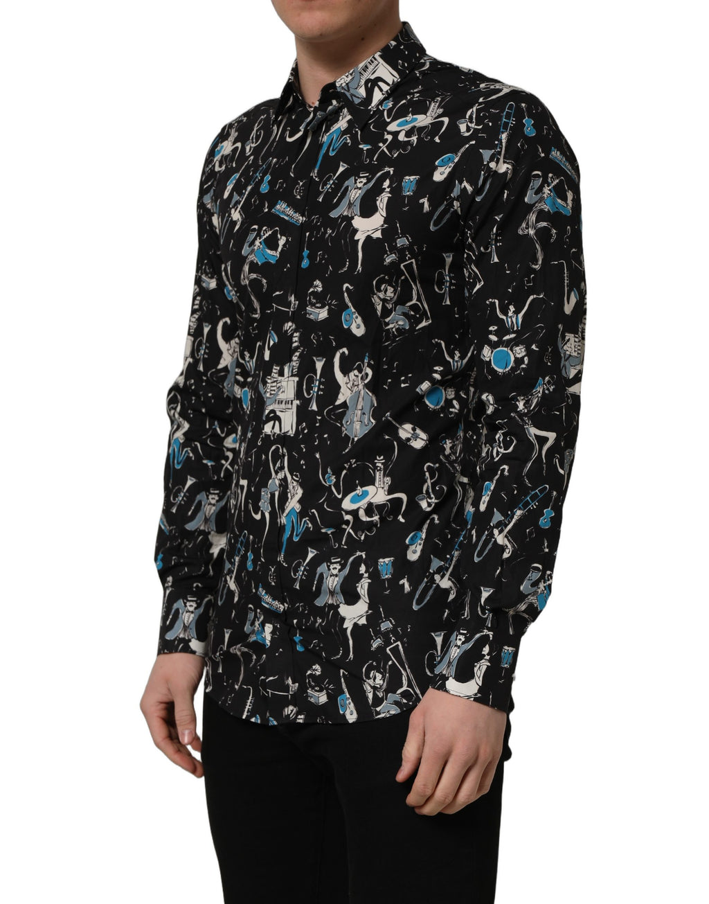 Dolce & Gabbana Black Dress Shirt for Men detail view