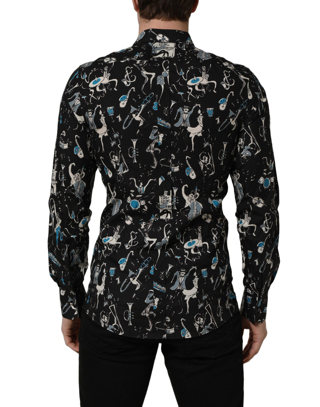 Dolce & Gabbana Black Dress Shirt for Men side view