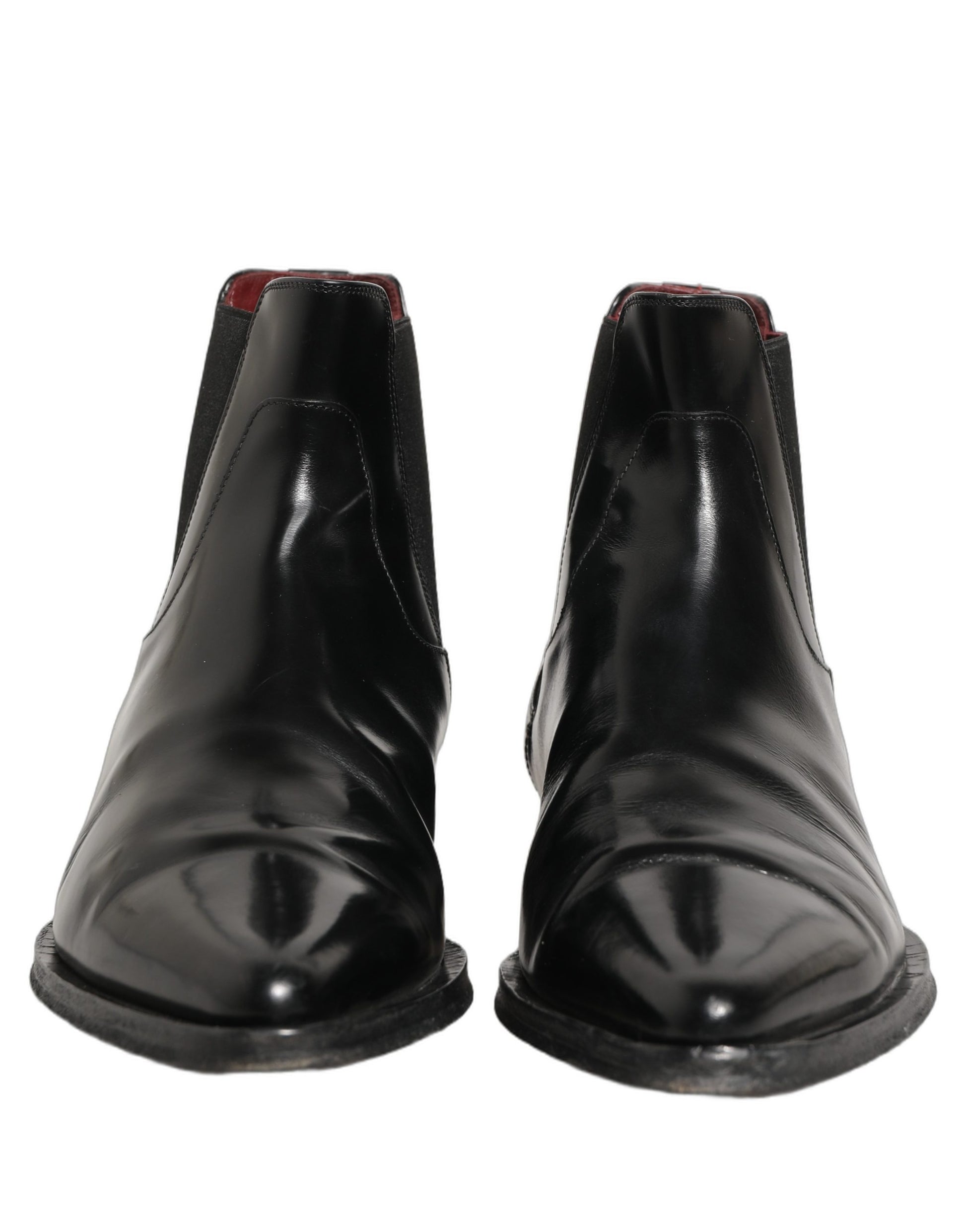 Dolce & Gabbana Black Chelsea Slip On Men Ankle Boots Shoes