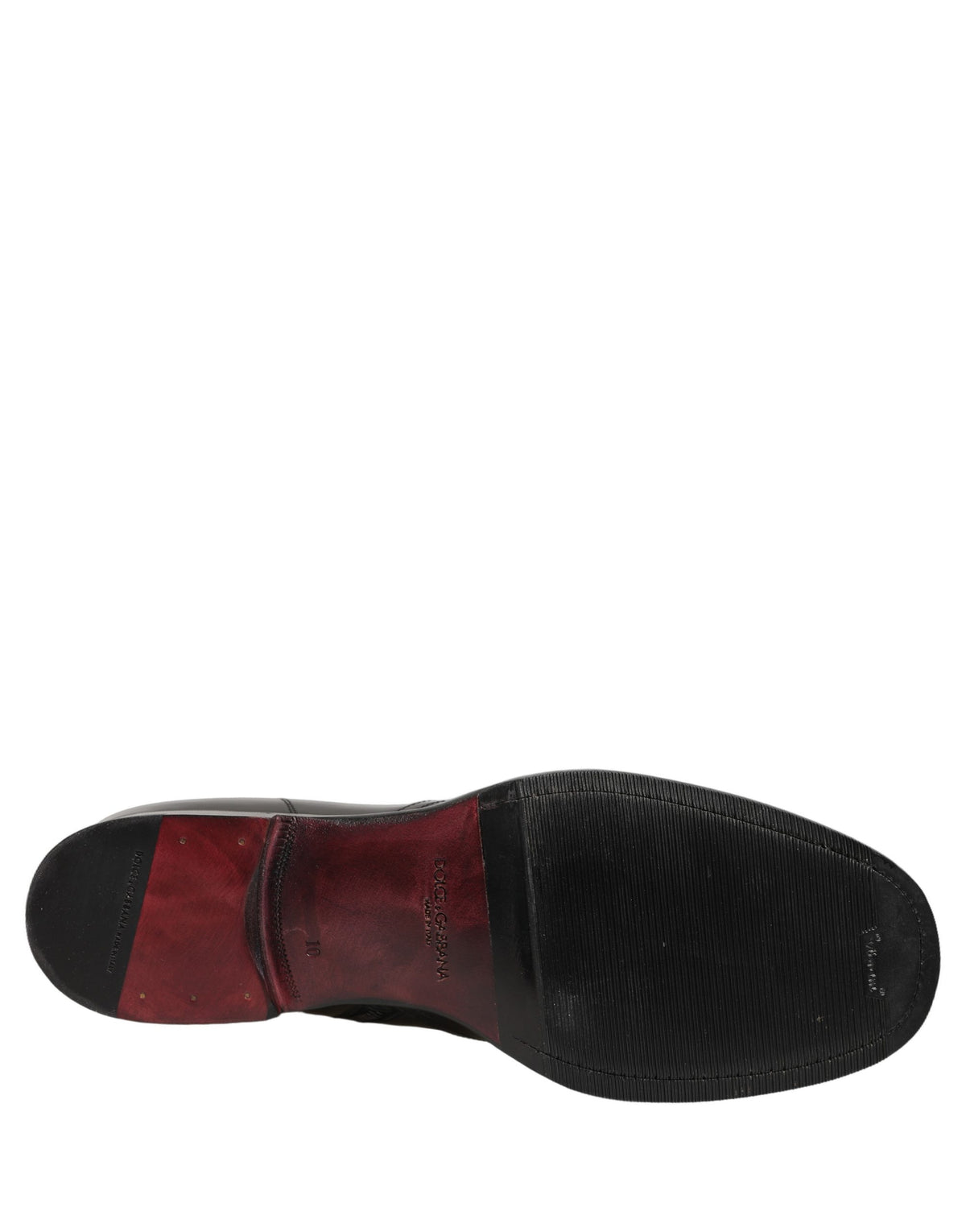 Dolce & Gabbana Schwarze Leder Stiefeletten mit geprägtem Logo