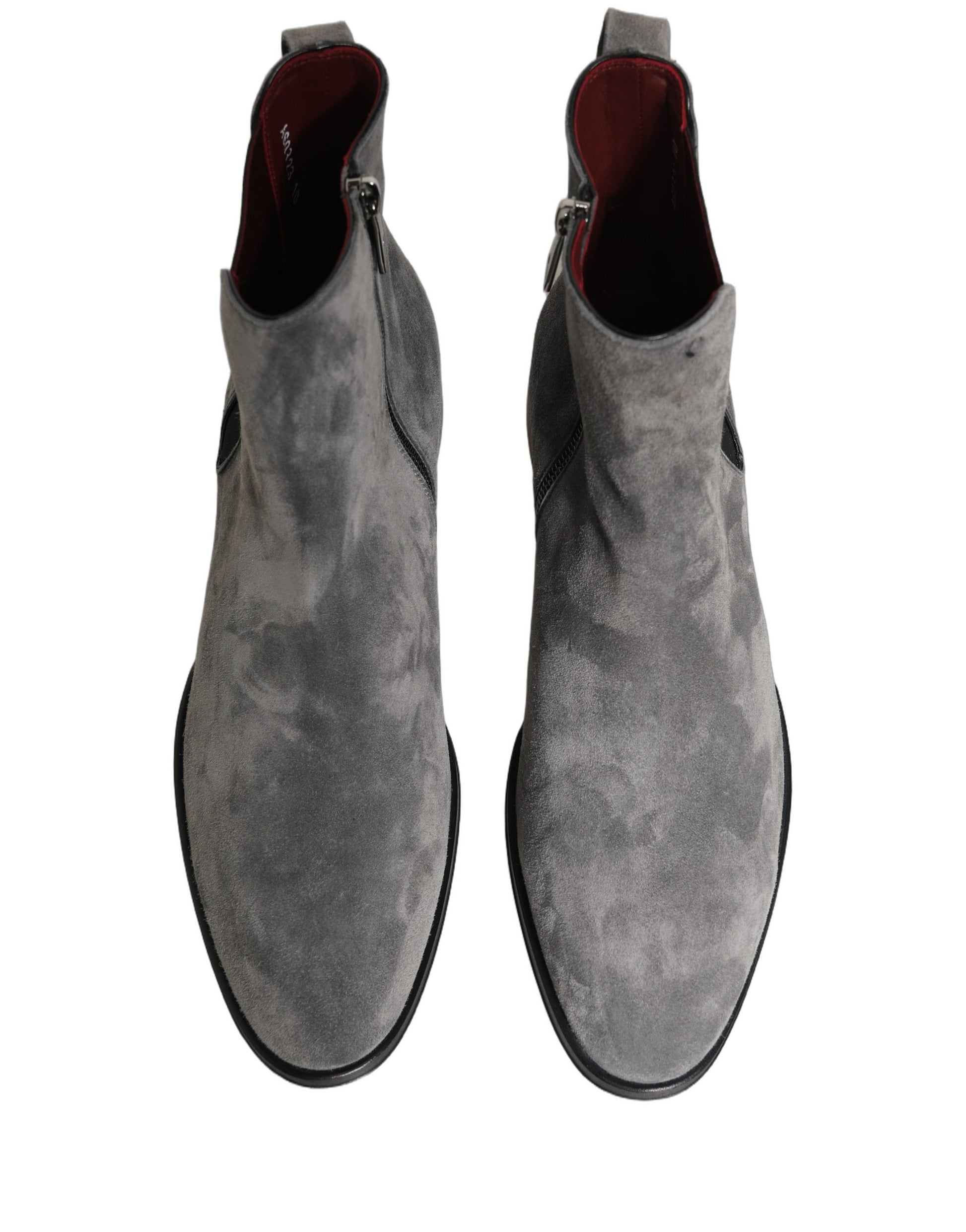 Chaussures Bottines Chelsea Dolce & Gabbana en Daim Gris