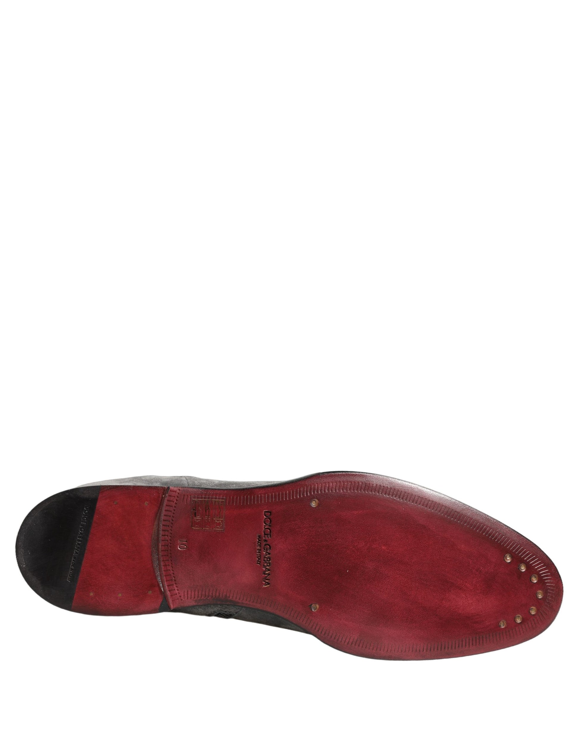 Chaussures Bottines Chelsea Dolce & Gabbana en Daim Gris