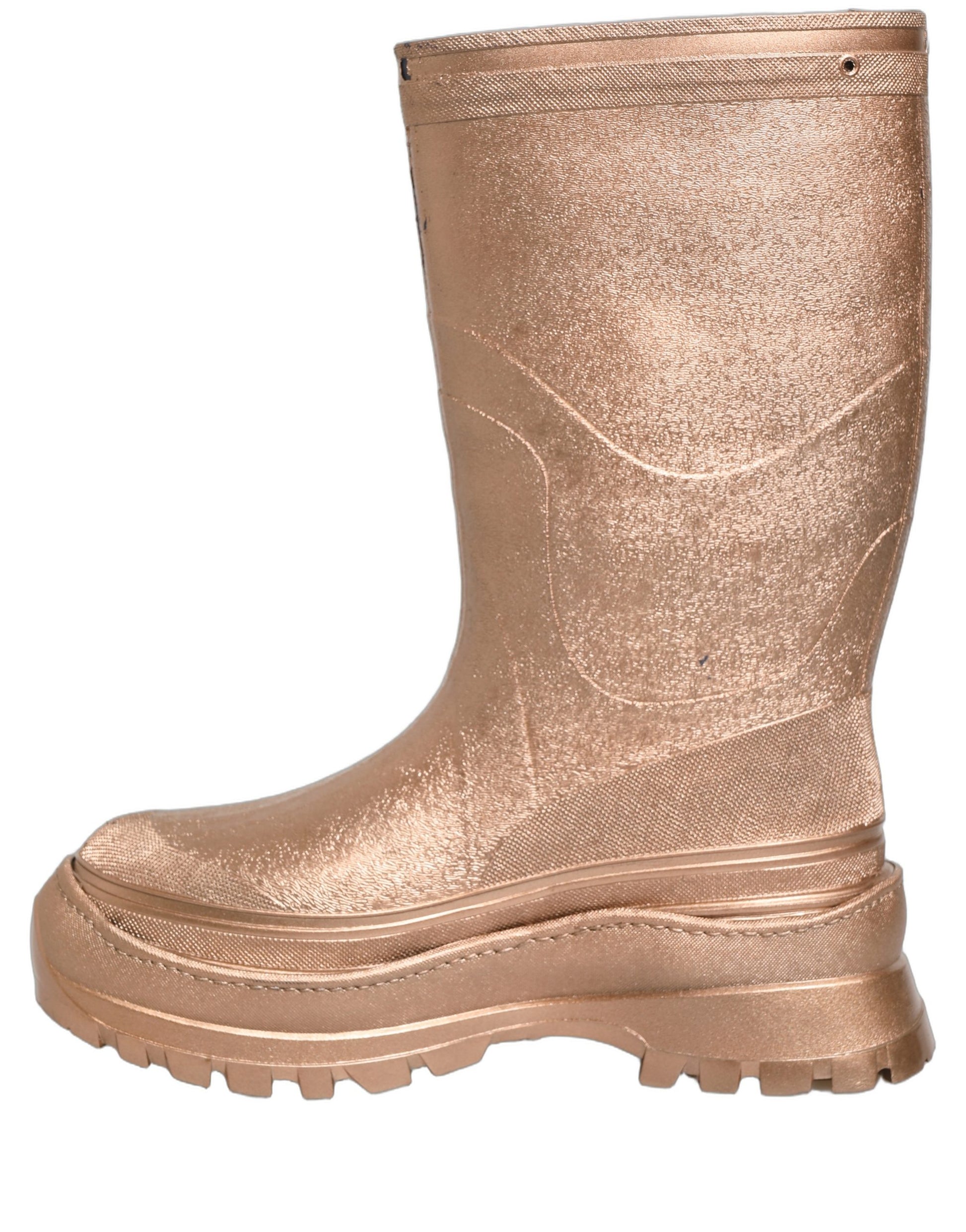 Bottes de pluie Dolce & Gabbana en PVC doré rose pour homme