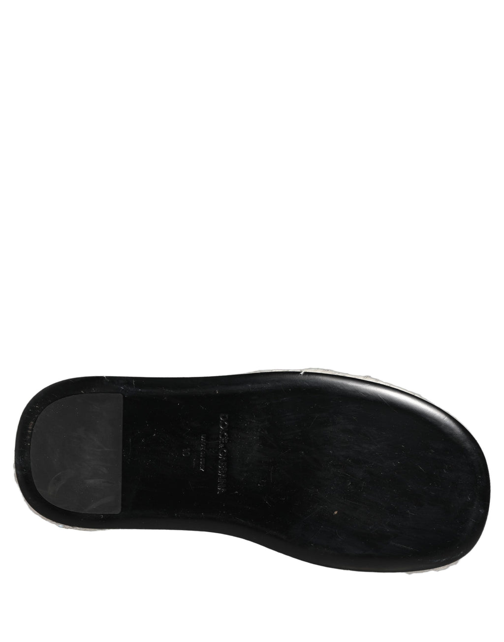 Dolce & Gabbana Claquettes Blanches Homme en Fausse Fourrure Sandales Chaussures