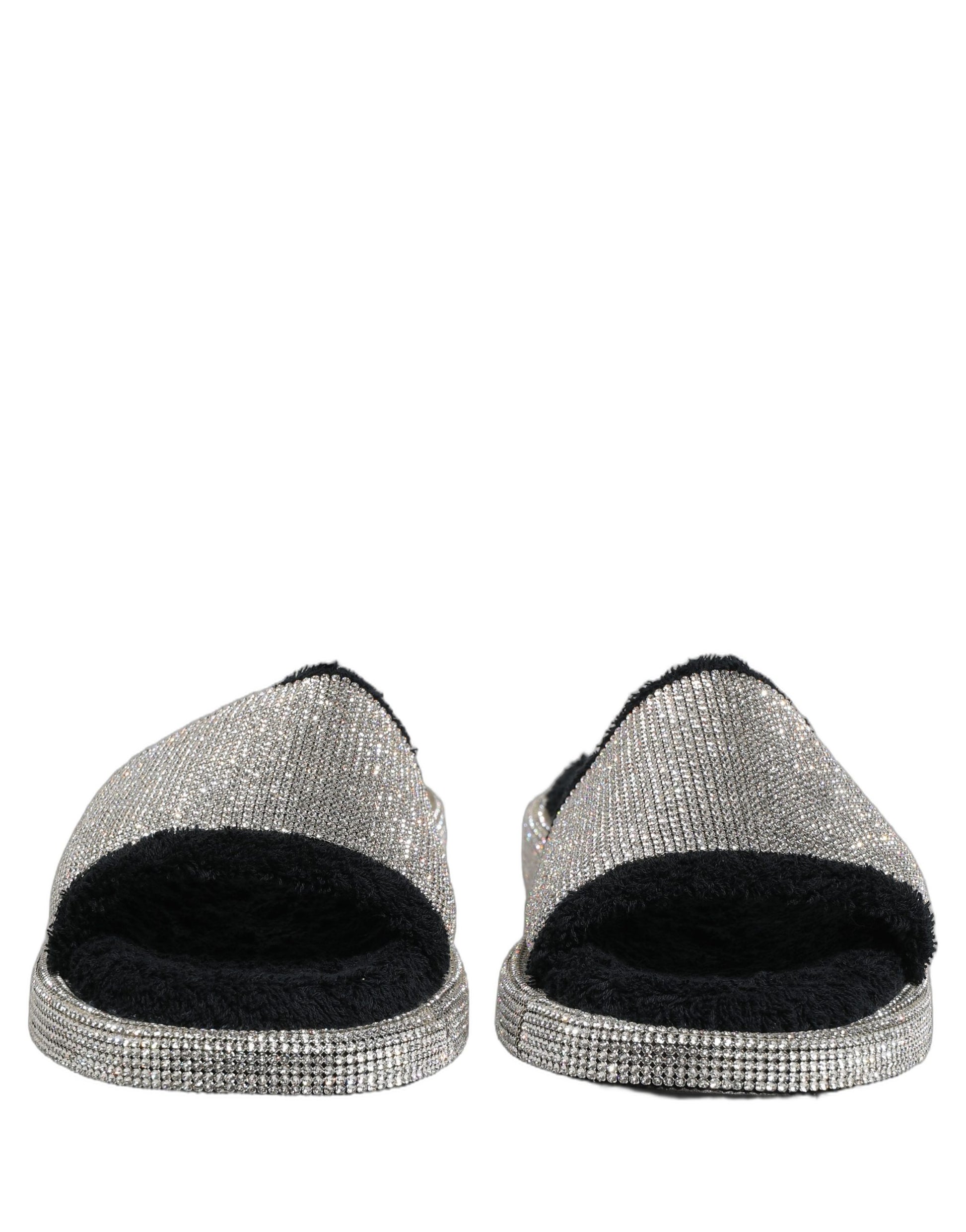 Dolce & Gabbana Black Slides for Men detail view