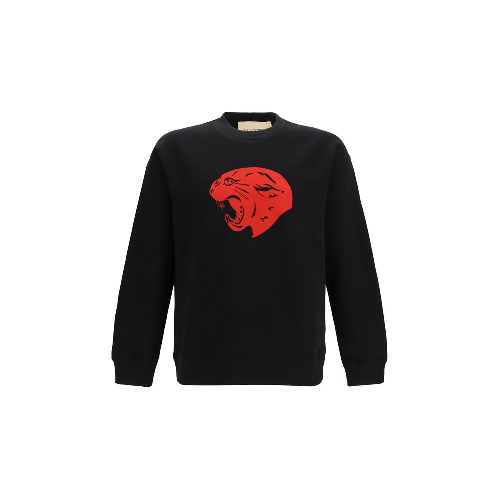 Sweat-shirt noir en coton Valentino