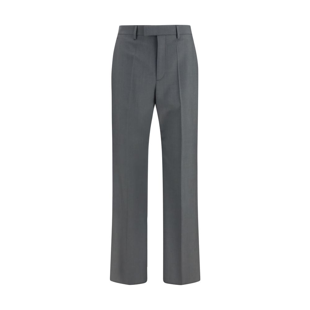 Pantalon de ville Valentino Oves Aries en laine grise