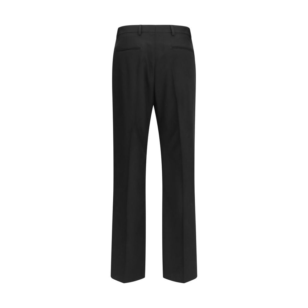 Pantalon habillé Valentino en laine noire Oves Aries
