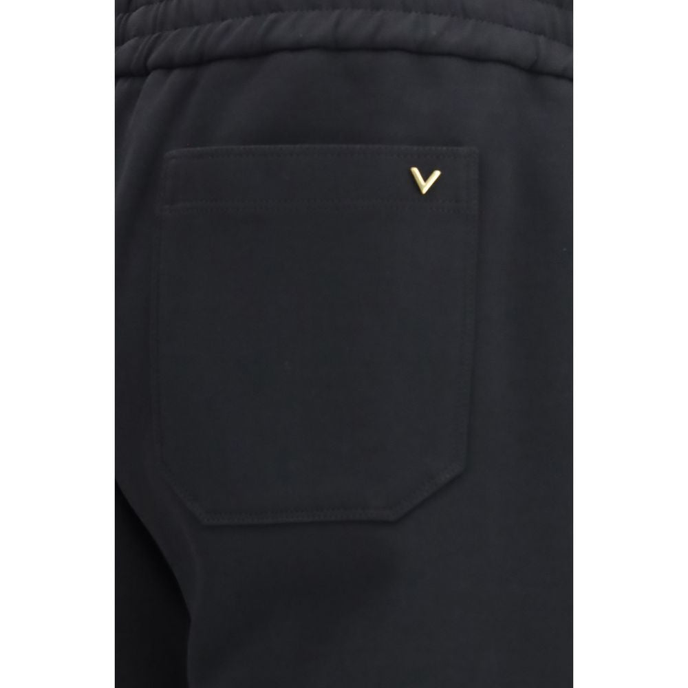 Valentino Black Cotton Joggers (Workout Pants)