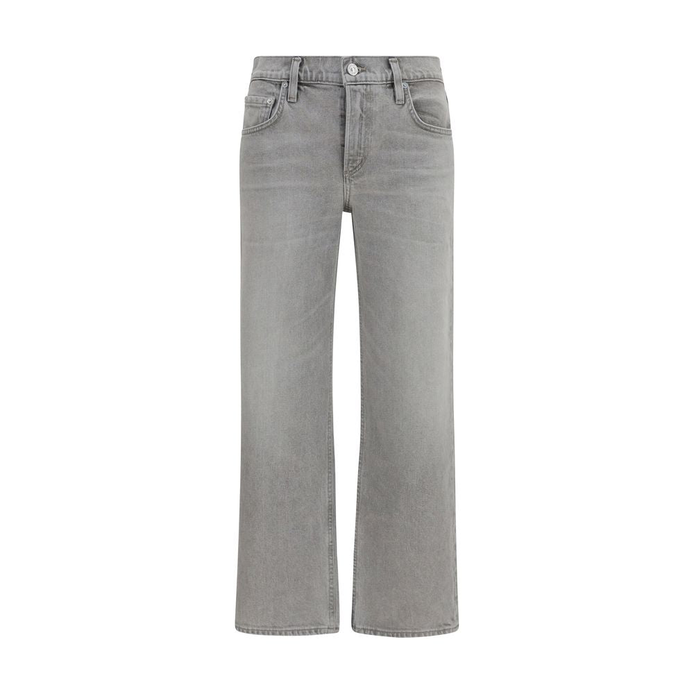 Citizens of Humanity Grey Straight Leg Jeans for Women