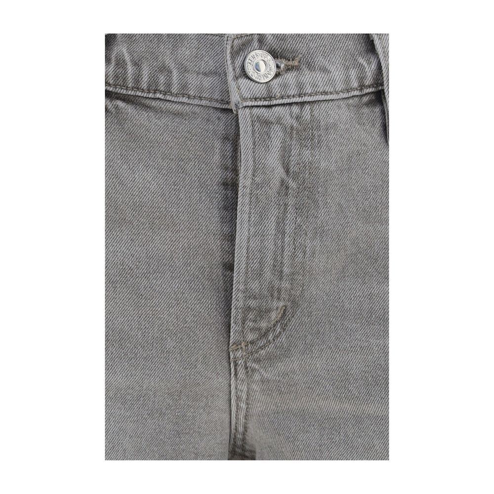 Citizens of Humanity Grey Straight Leg Jeans for Women detail view