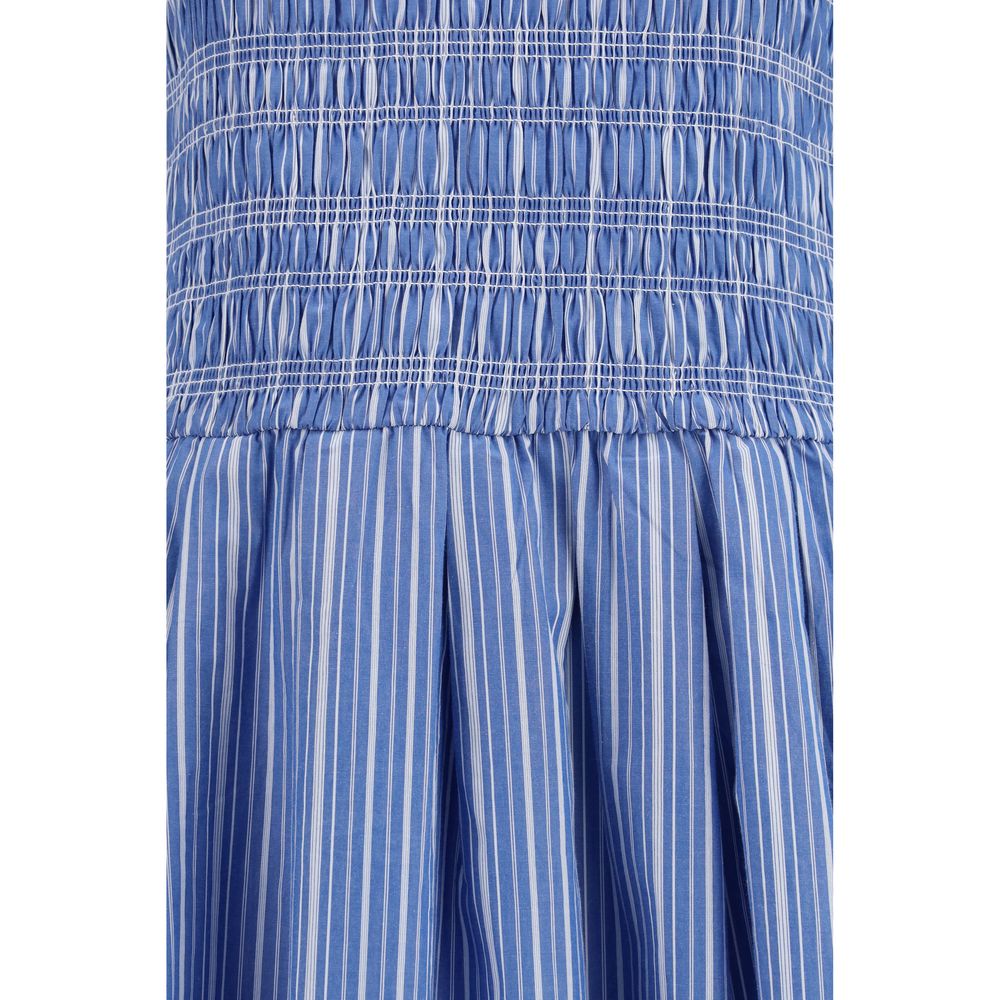 Robe décontractée Ganni en coton bleu