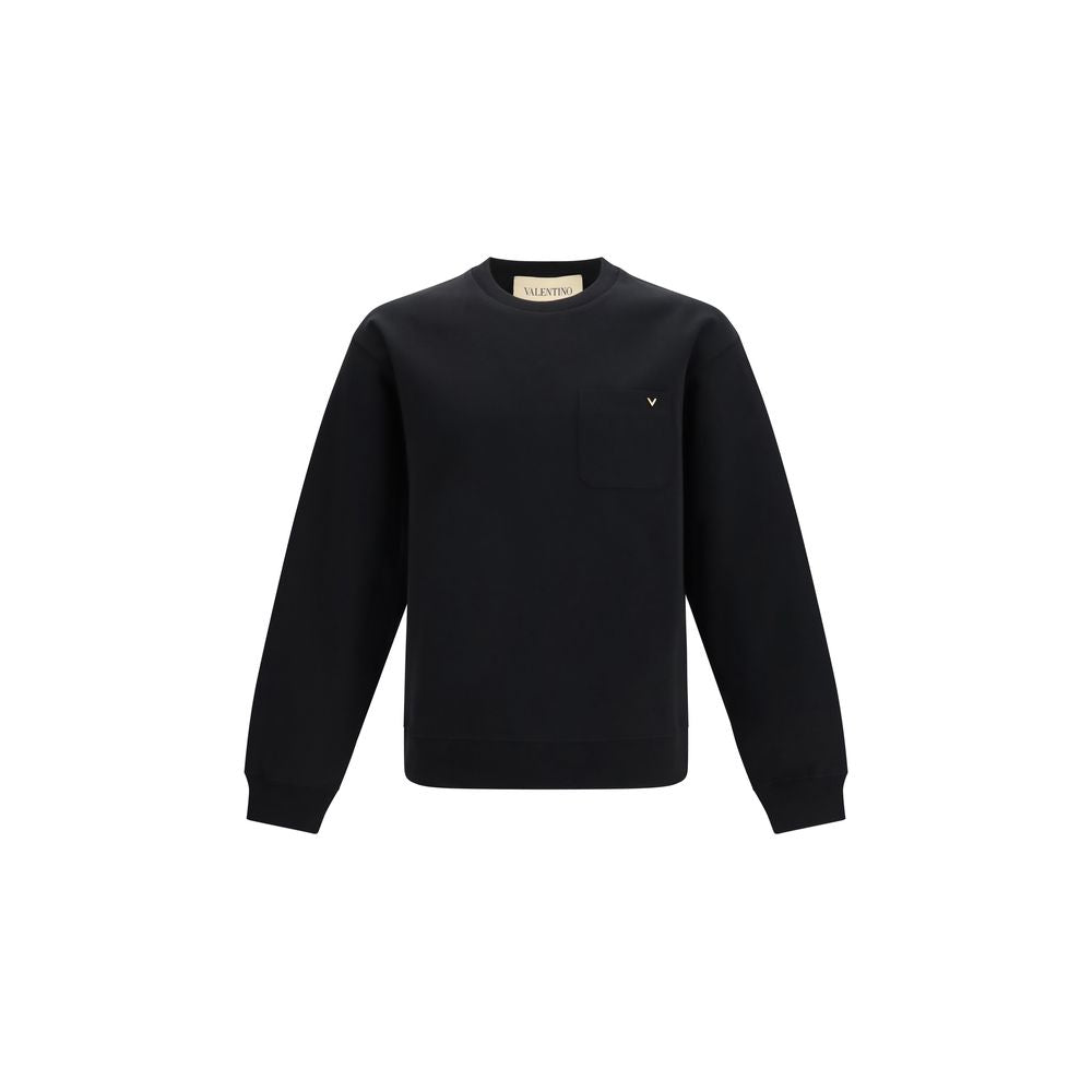 Sweat-shirt noir en coton Valentino