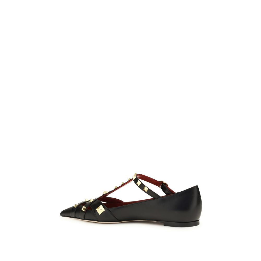 Valentino Garavani Black Ballet Flats for Women detail view