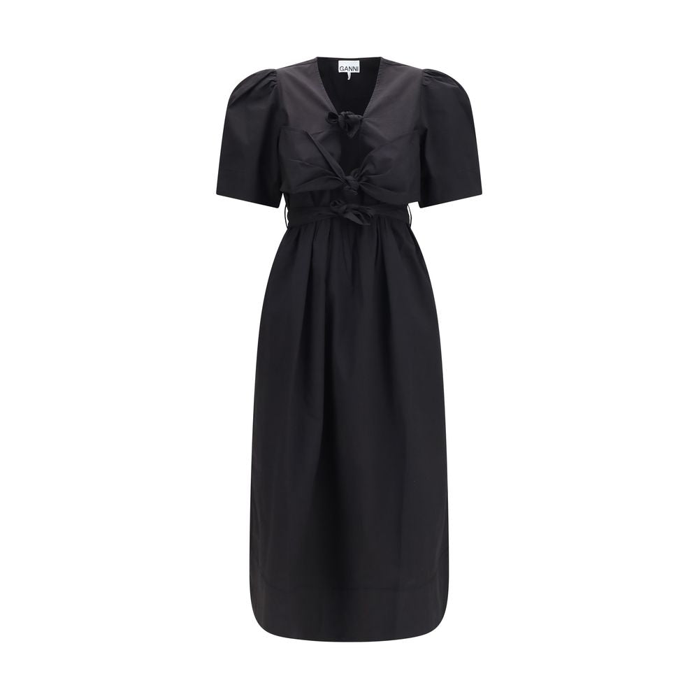 Robe décontractée Ganni en coton noir