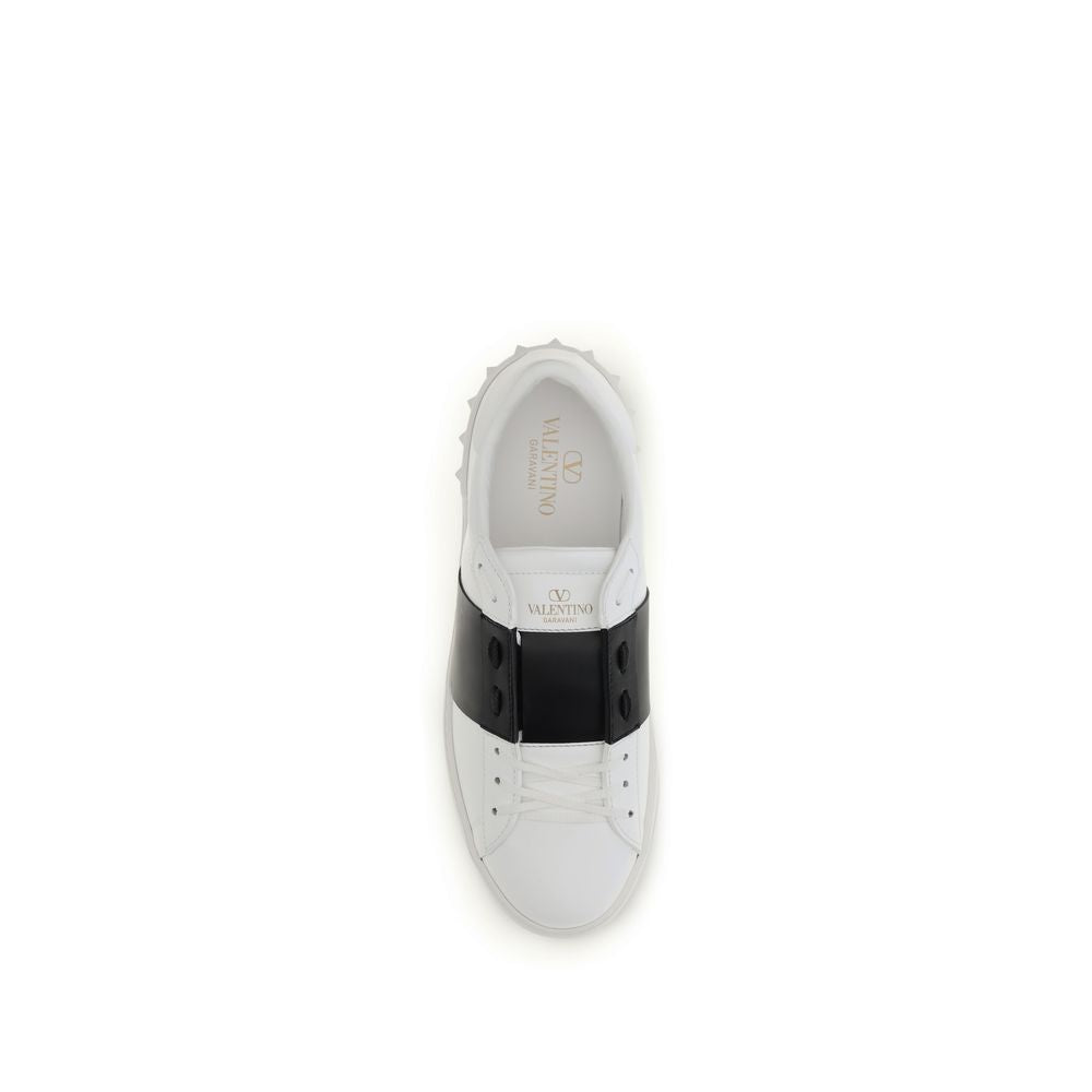 Valentino Garavani White Low Top Sneakers for Men side view