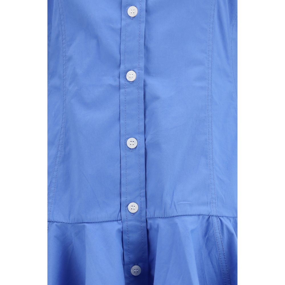Robe décontractée Ganni en coton bleu