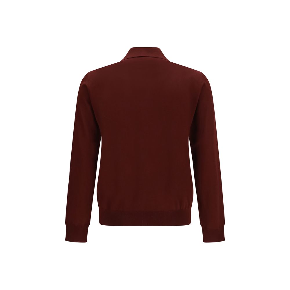 Polo Valentino en laine bordeaux Oves Aries
