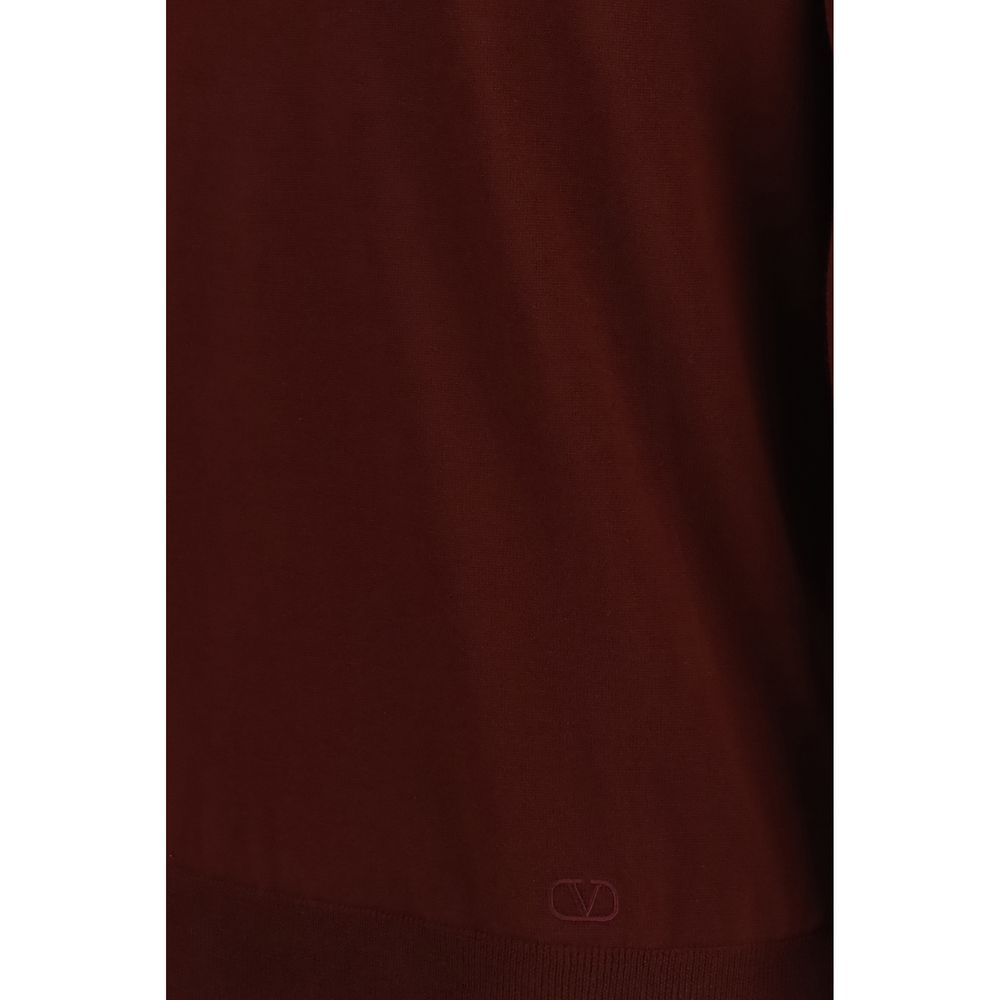 Polo Valentino en laine bordeaux Oves Aries