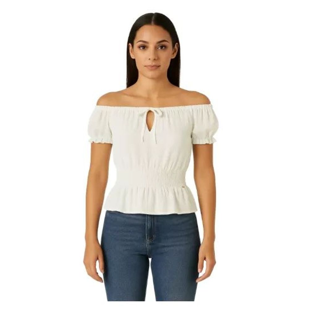 Chemisier Guess en polyester blanc
