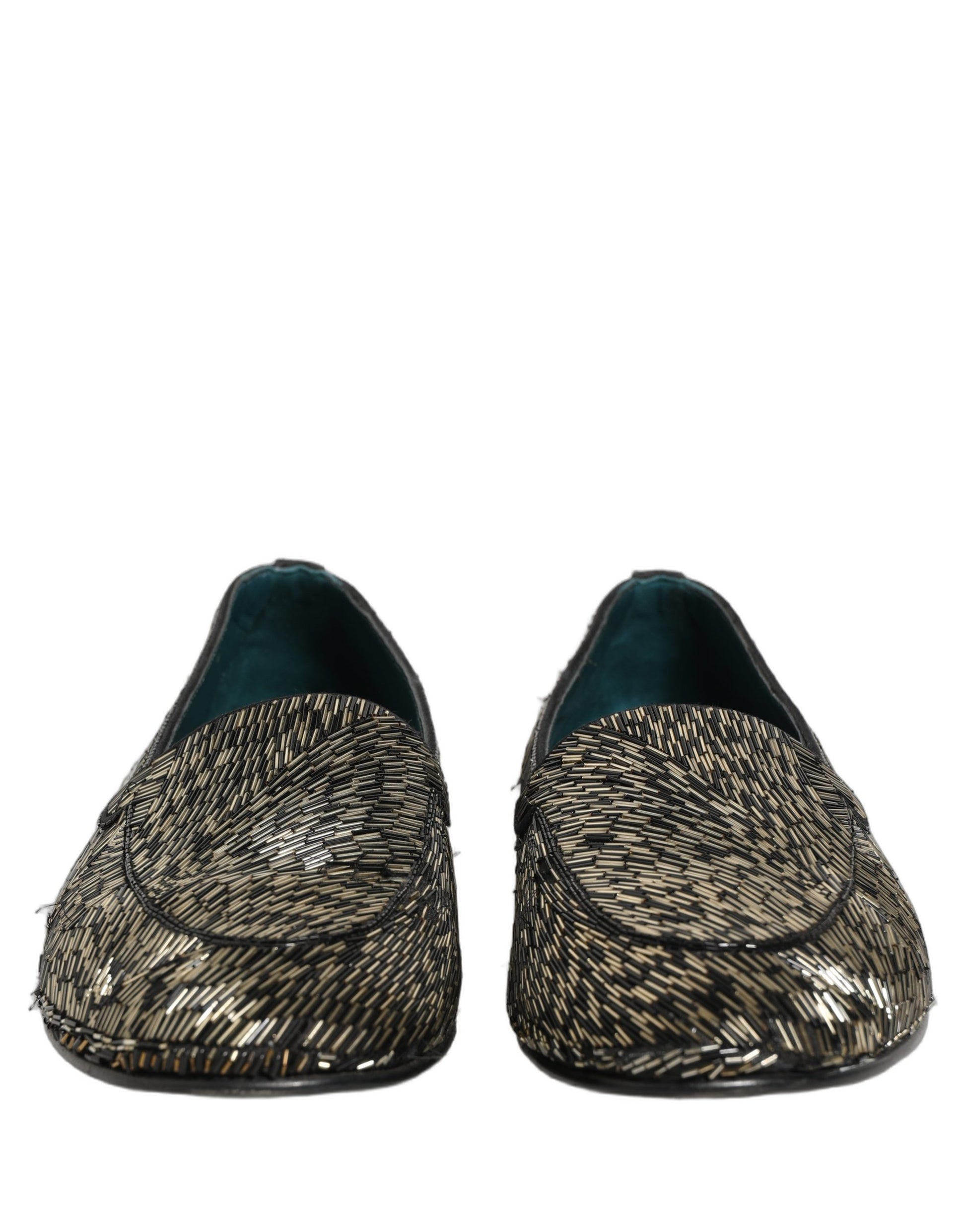 Dolce & Gabbana Black Slip On Loafers for Men detail view