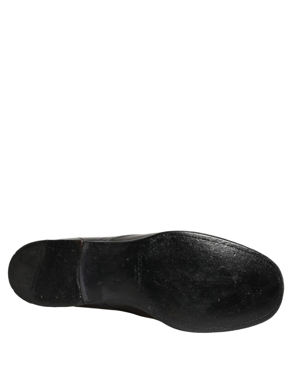 Dolce & Gabbana Black Leather Derby Dress Men Formal Shoes