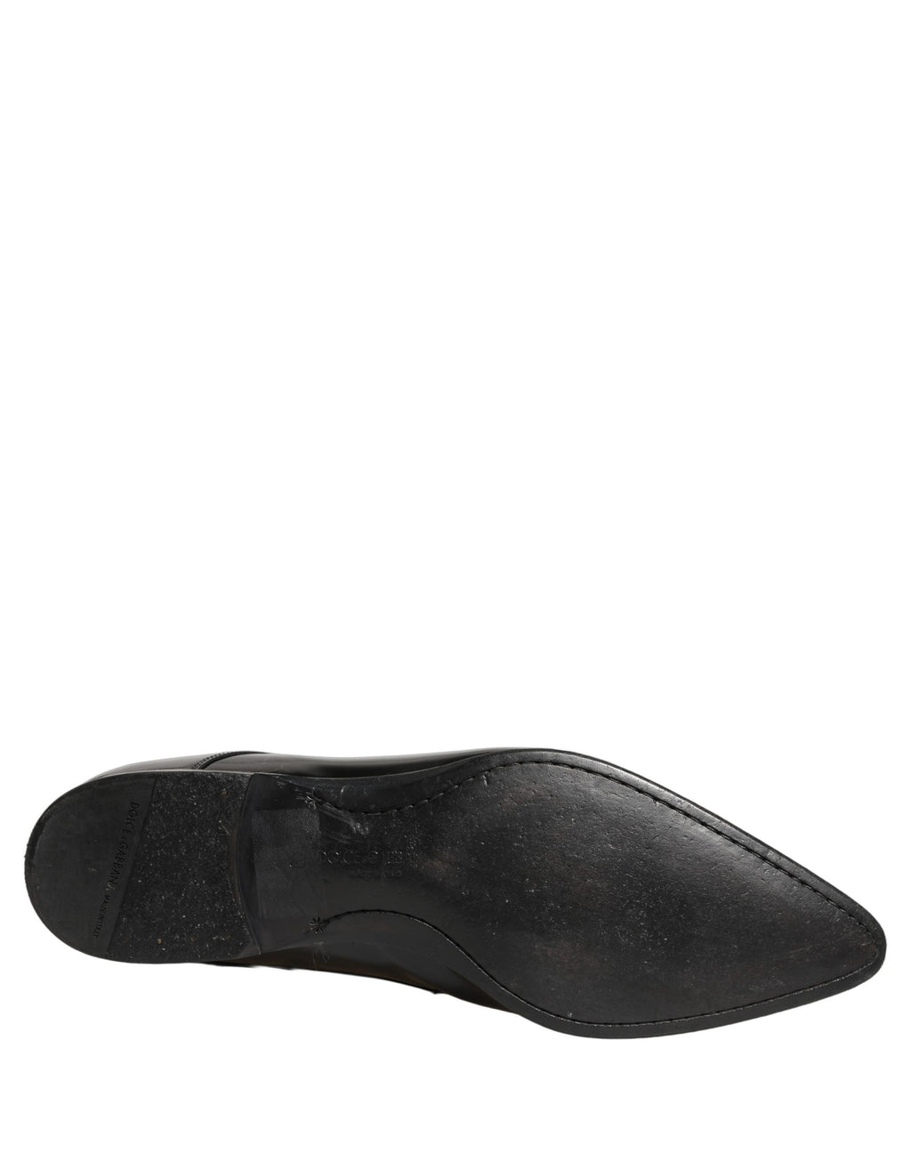 Chaussures richelieu habillées en cuir noir Dolce & Gabbana pour homme
