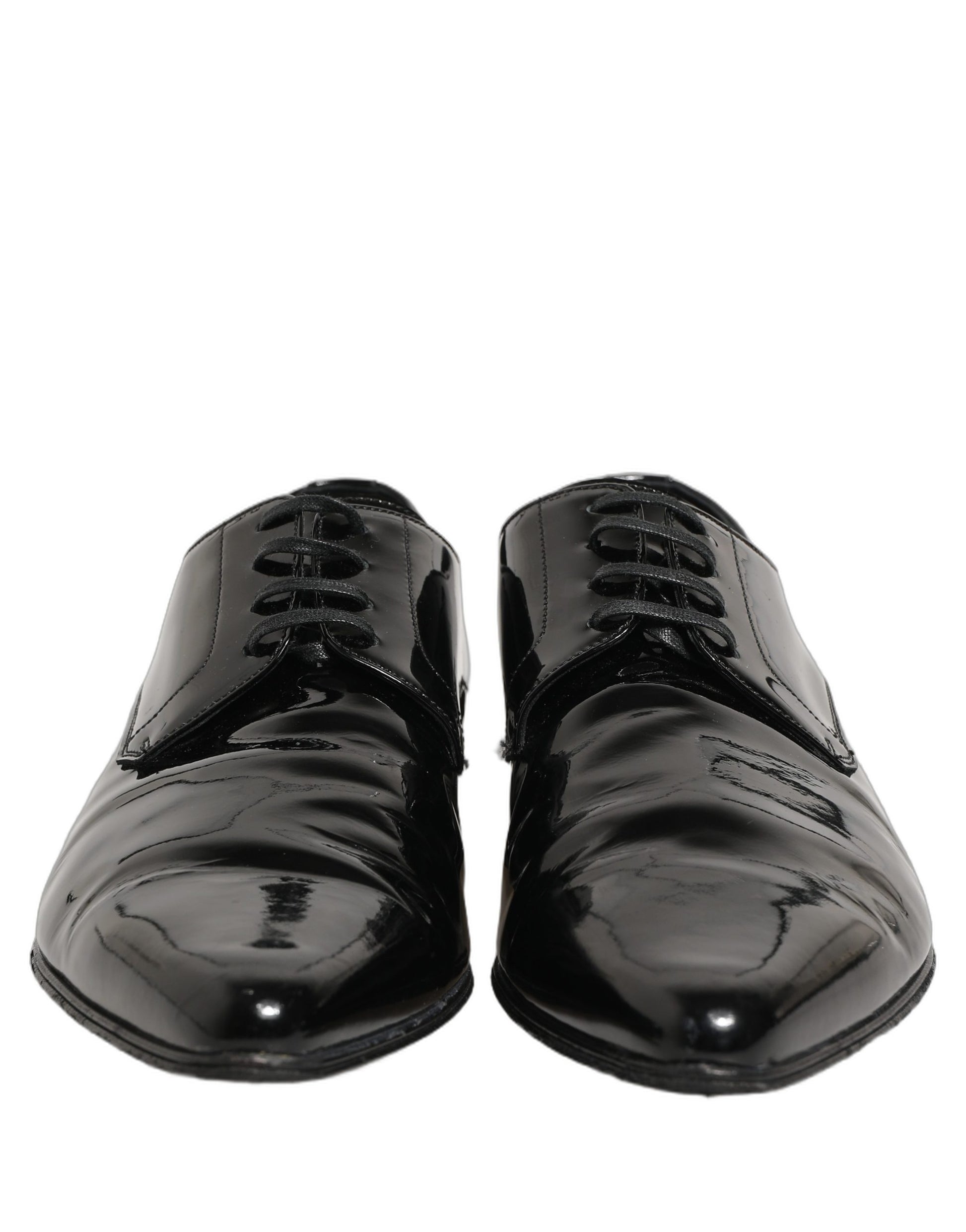 Chaussures richelieu habillées en cuir noir Dolce & Gabbana pour homme