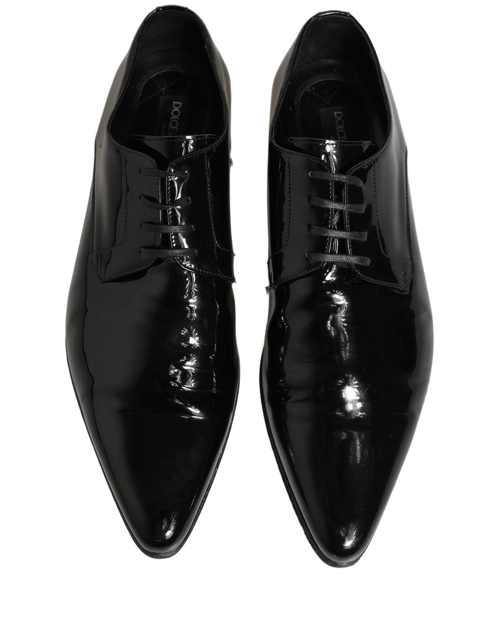 Chaussures richelieu habillées en cuir noir Dolce & Gabbana pour homme
