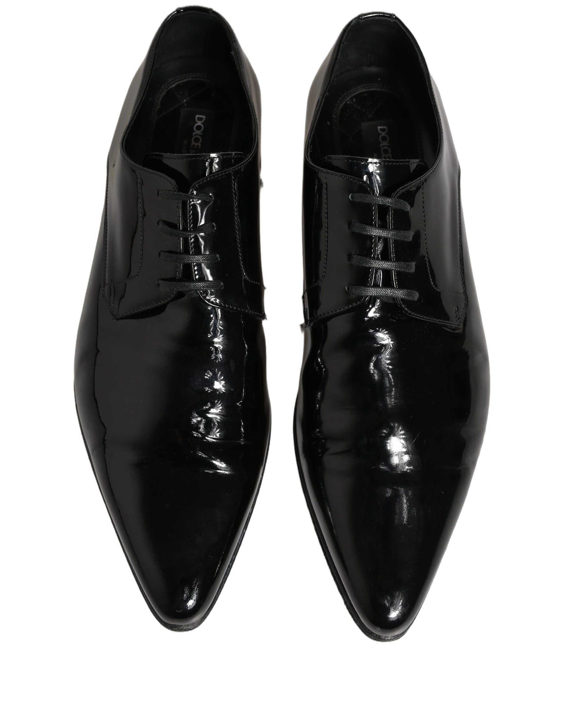 Chaussures richelieu habillées en cuir noir Dolce & Gabbana pour homme