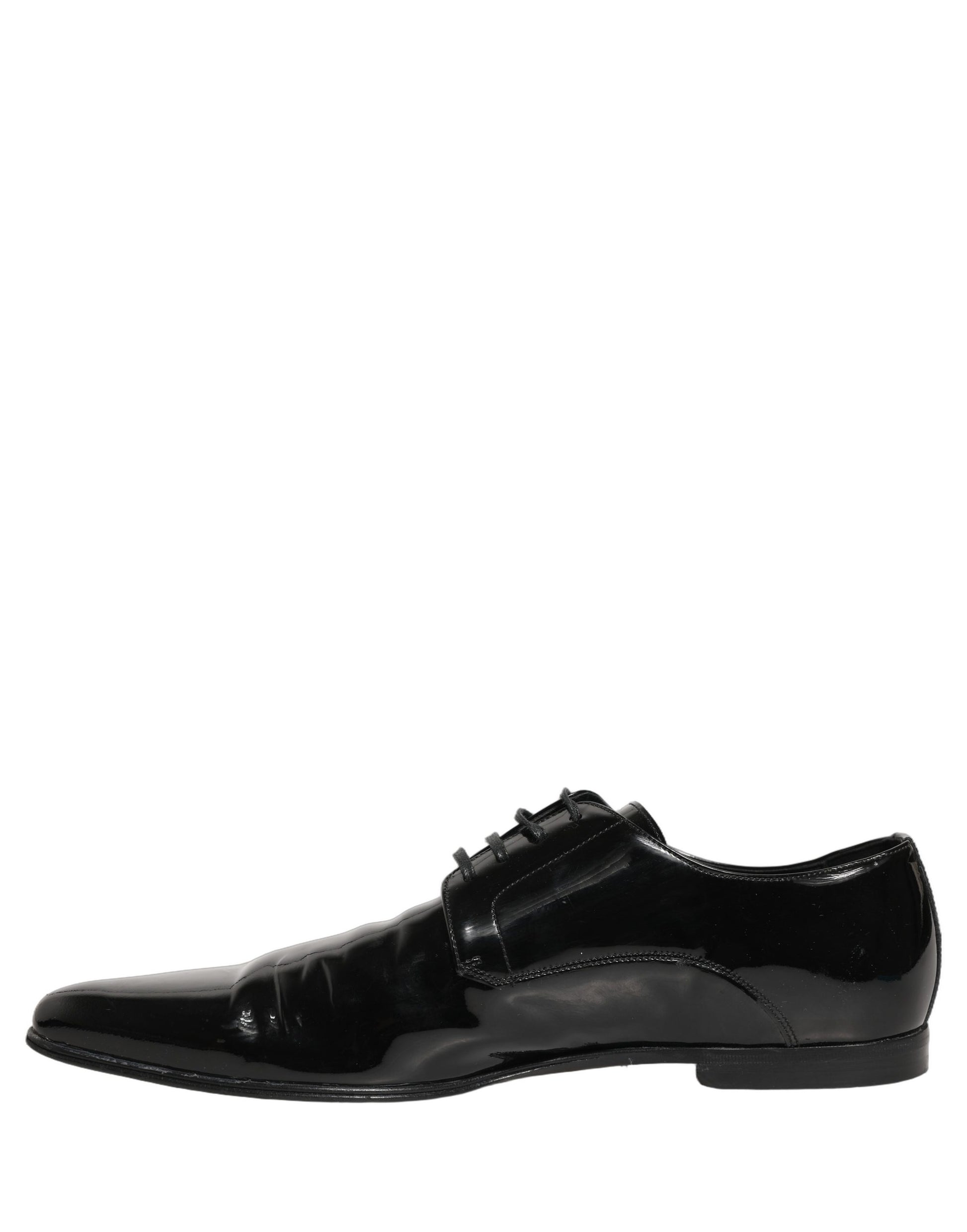 Chaussures richelieu habillées en cuir noir Dolce & Gabbana pour homme
