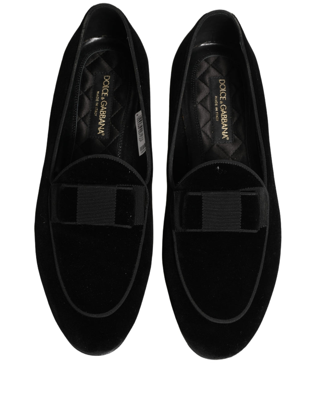 Dolce & Gabbana Black Slip On Loafers for Men side view
