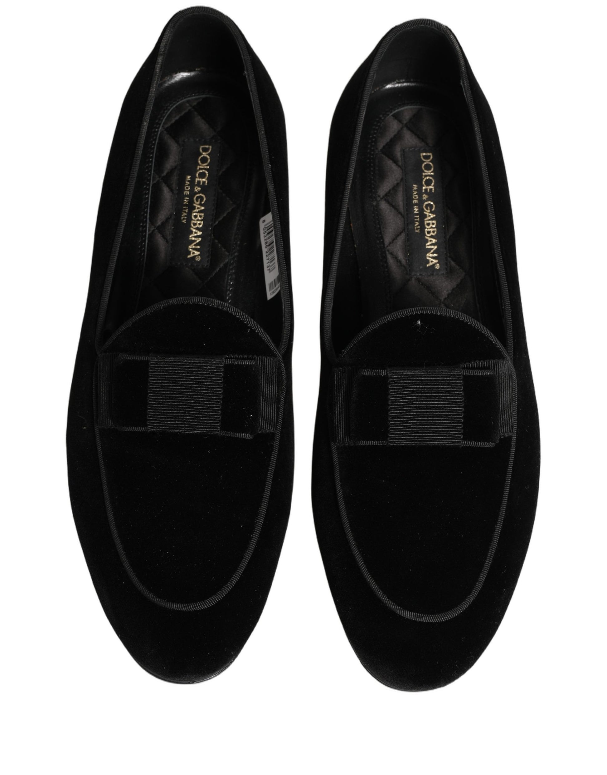 Dolce & Gabbana Black Slip On Loafers for Men side view