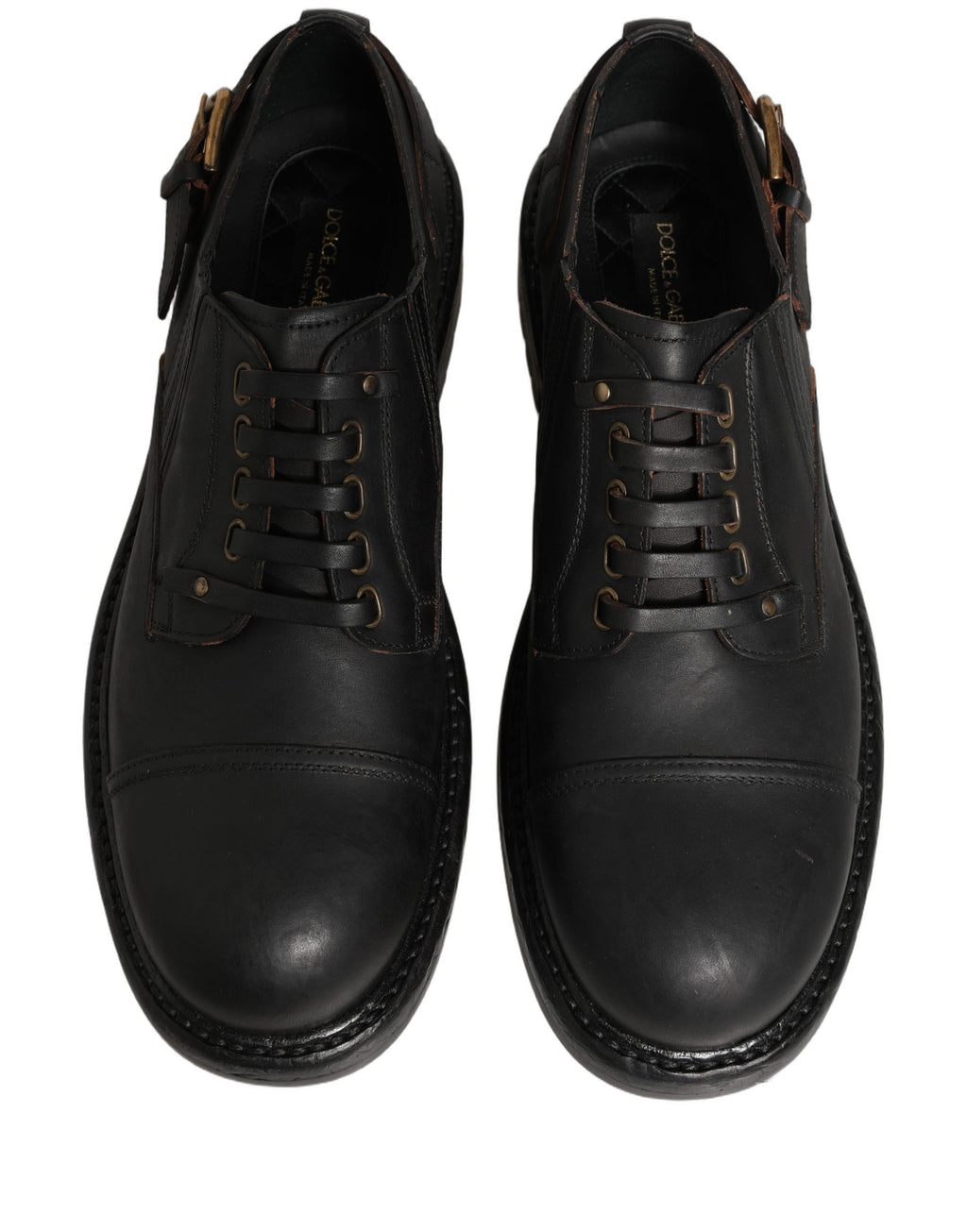 Dolce & Gabbana Black Oxfords And Derbies for Men side view