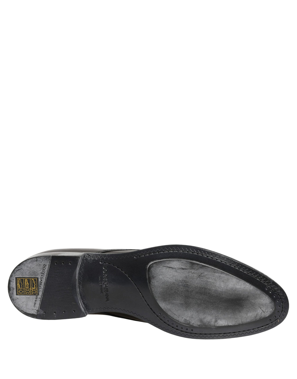 Dolce & Gabbana Chaussures Derby Homme en Cuir Noir à Lacets