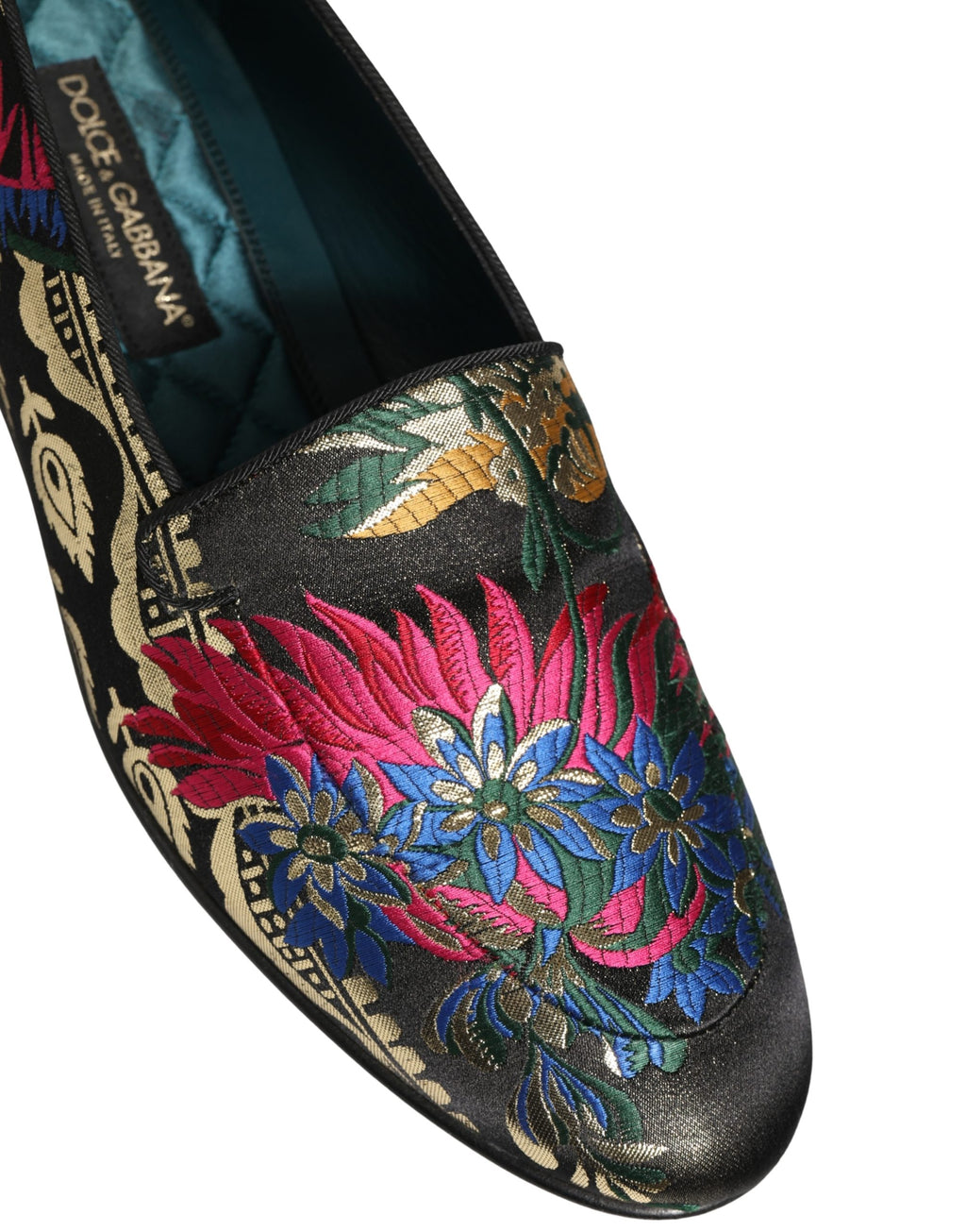 Dolce & Gabbana Black Slip On Loafers for Men detail view