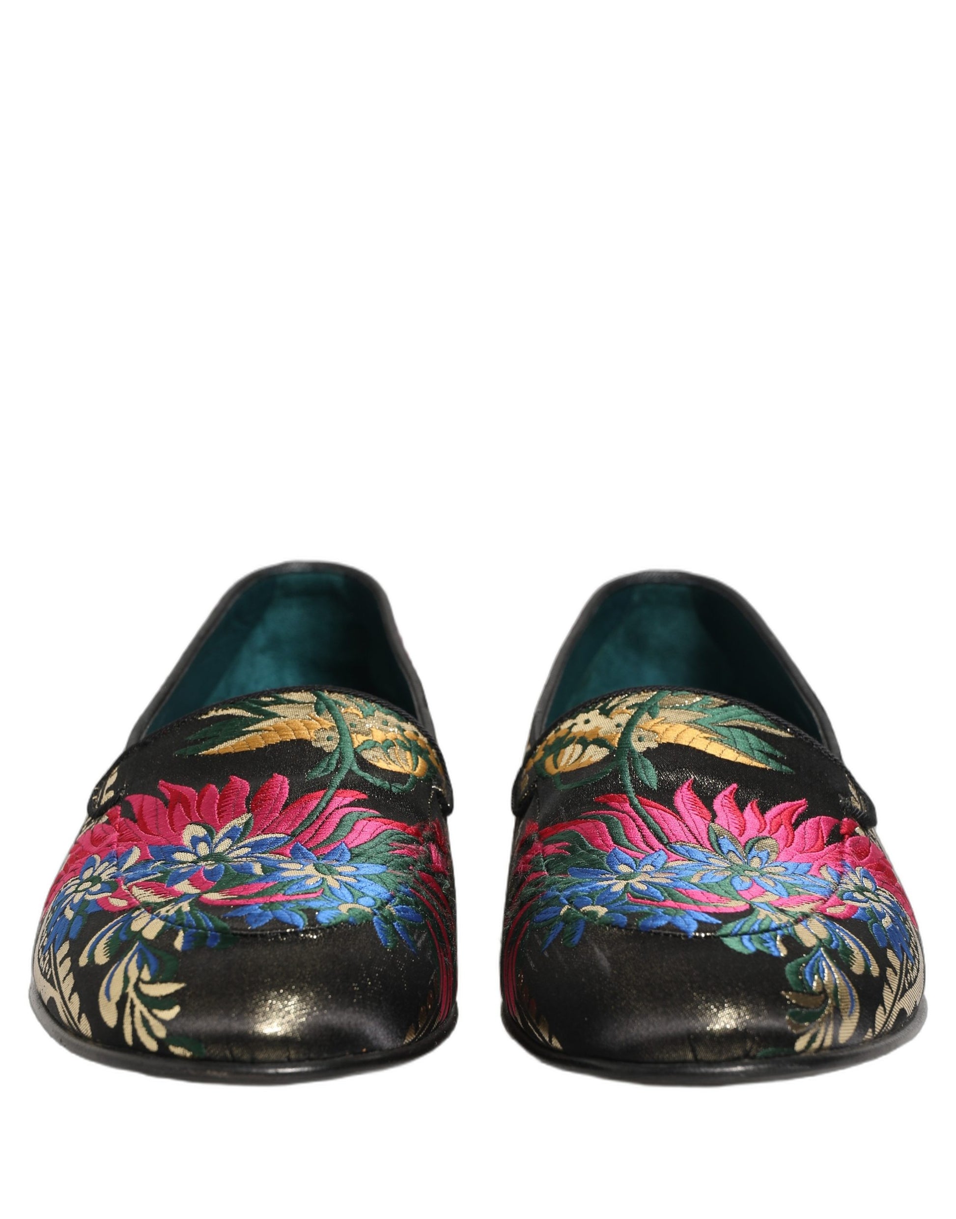 Dolce & Gabbana Black Slip On Loafers for Men side view