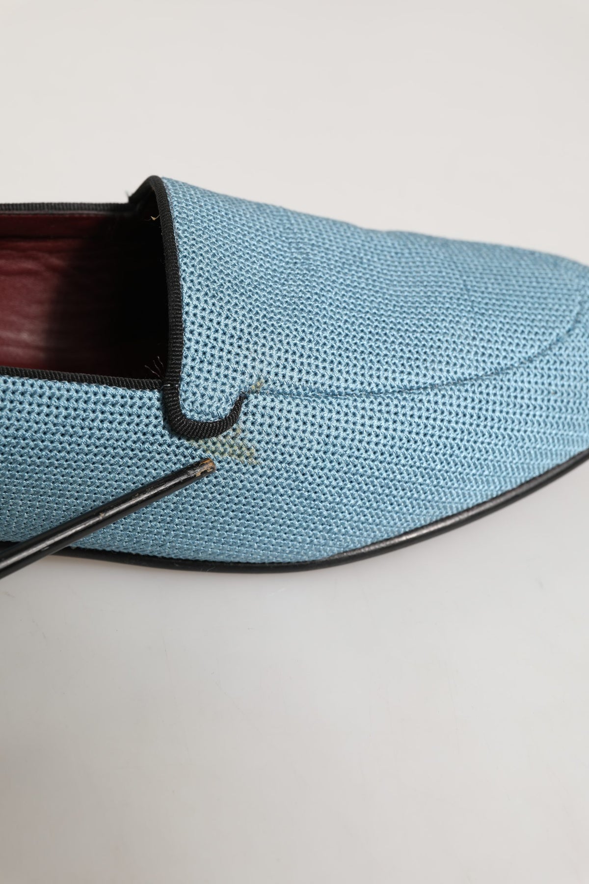 Mocassins de costume bleus tressés pour homme Dolce & Gabbana