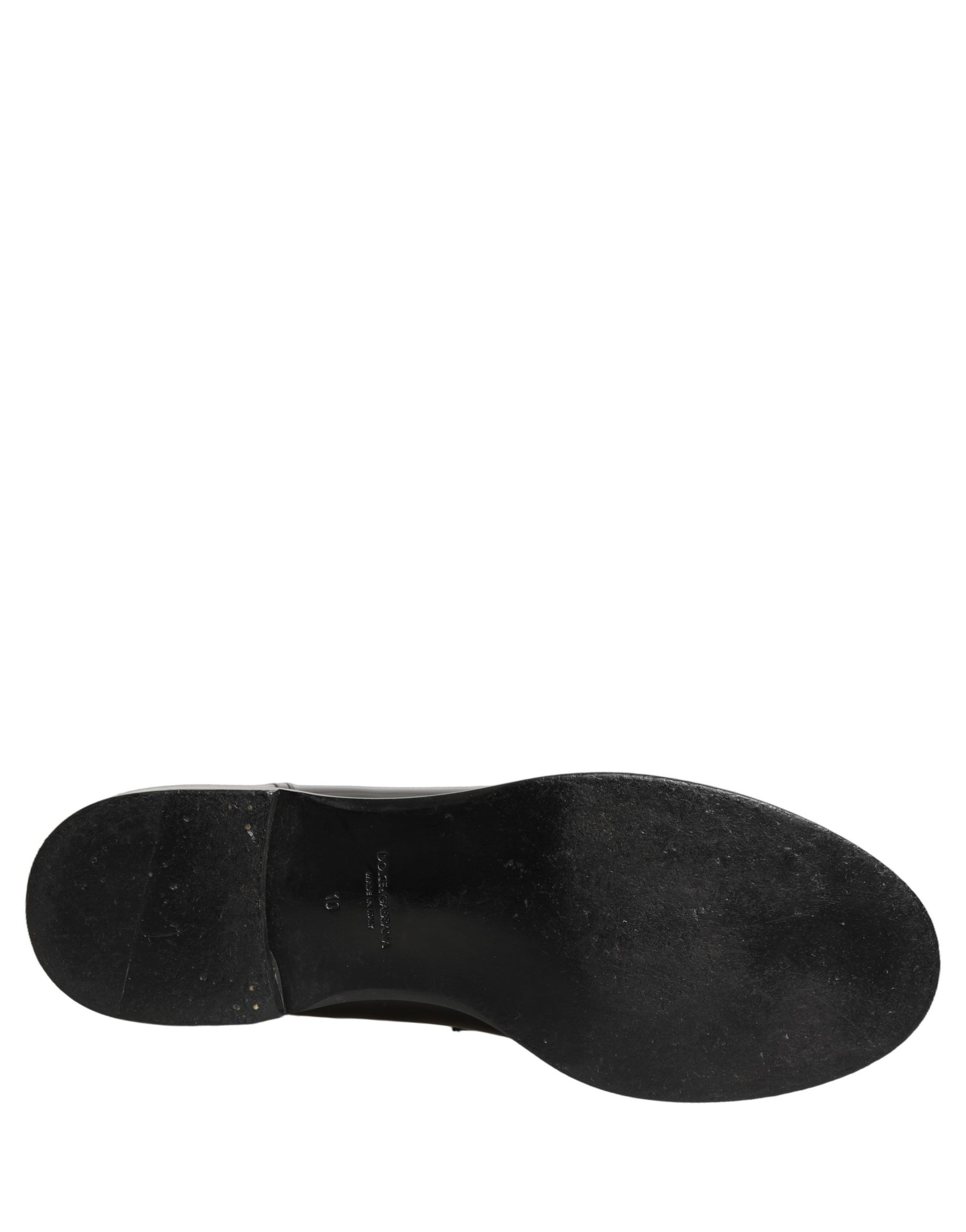 Dolce & Gabbana Black Slip On Loafers for Men additional view