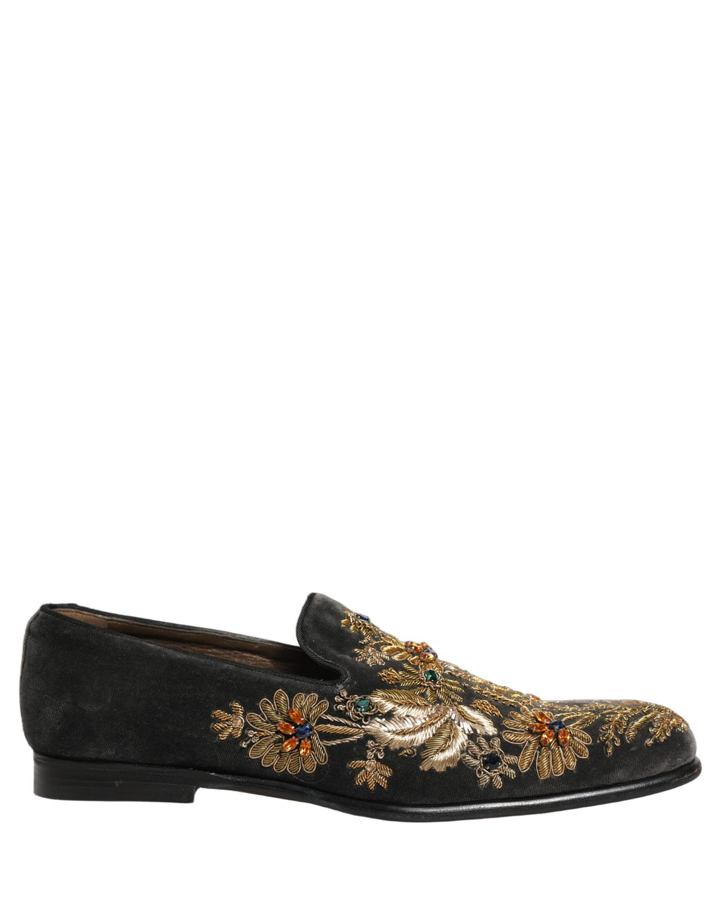 Dolce & Gabbana Black Slip On Loafers for Men alternate view
