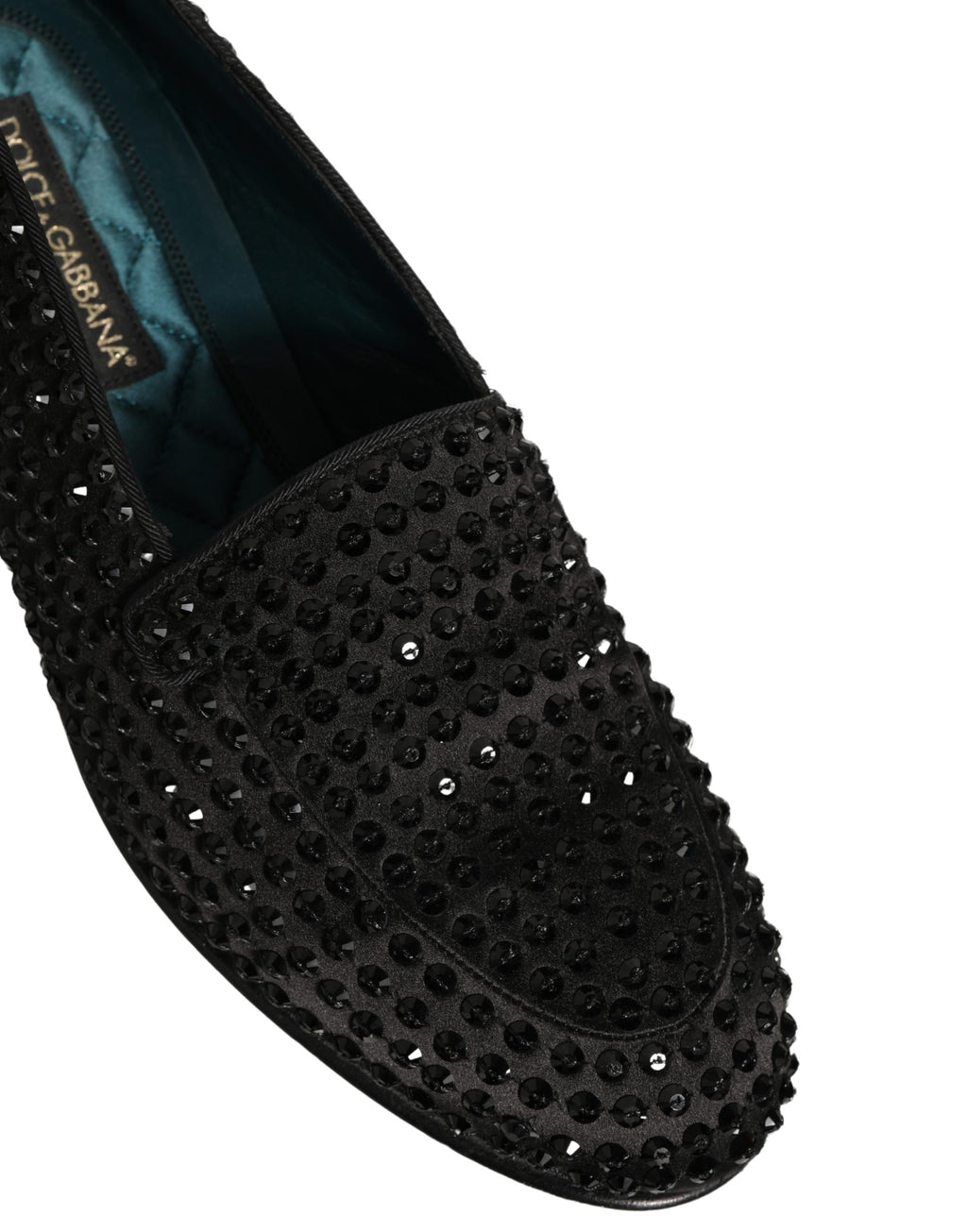 Dolce & Gabbana Black Slip On Loafers for Men detail view
