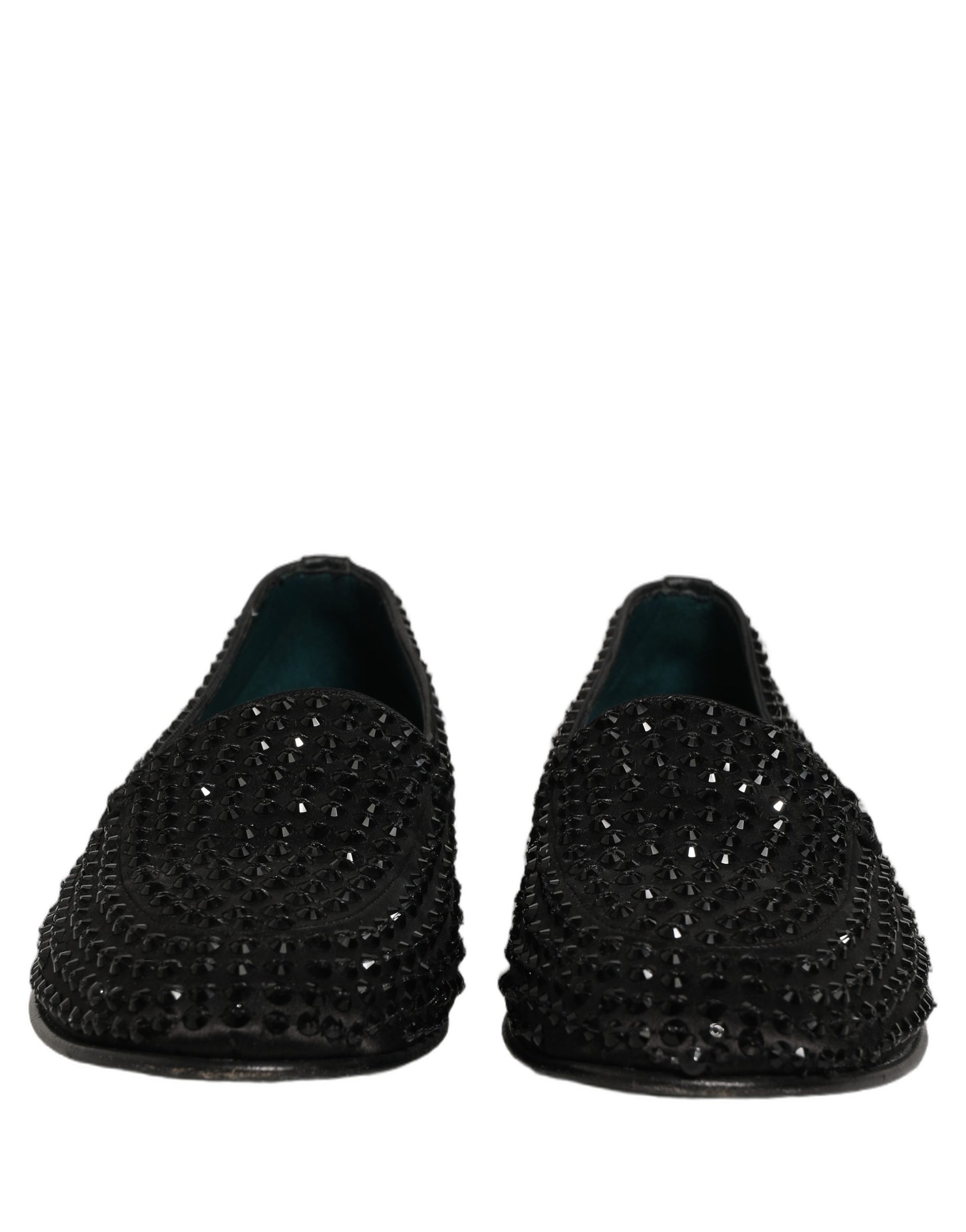 Dolce & Gabbana Black Slip On Loafers for Men side view