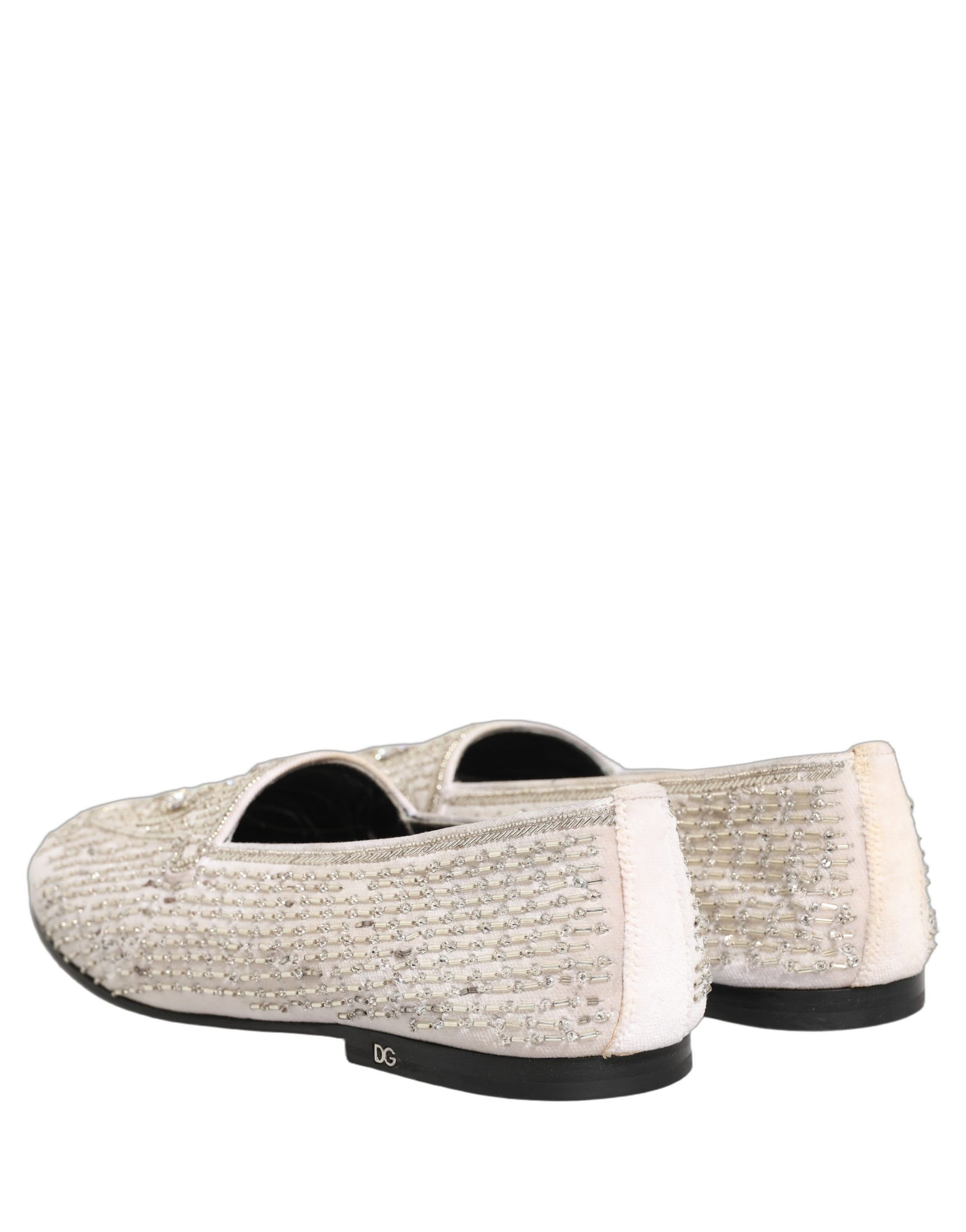Dolce & Gabbana White Slip On Loafers for Men additional view
