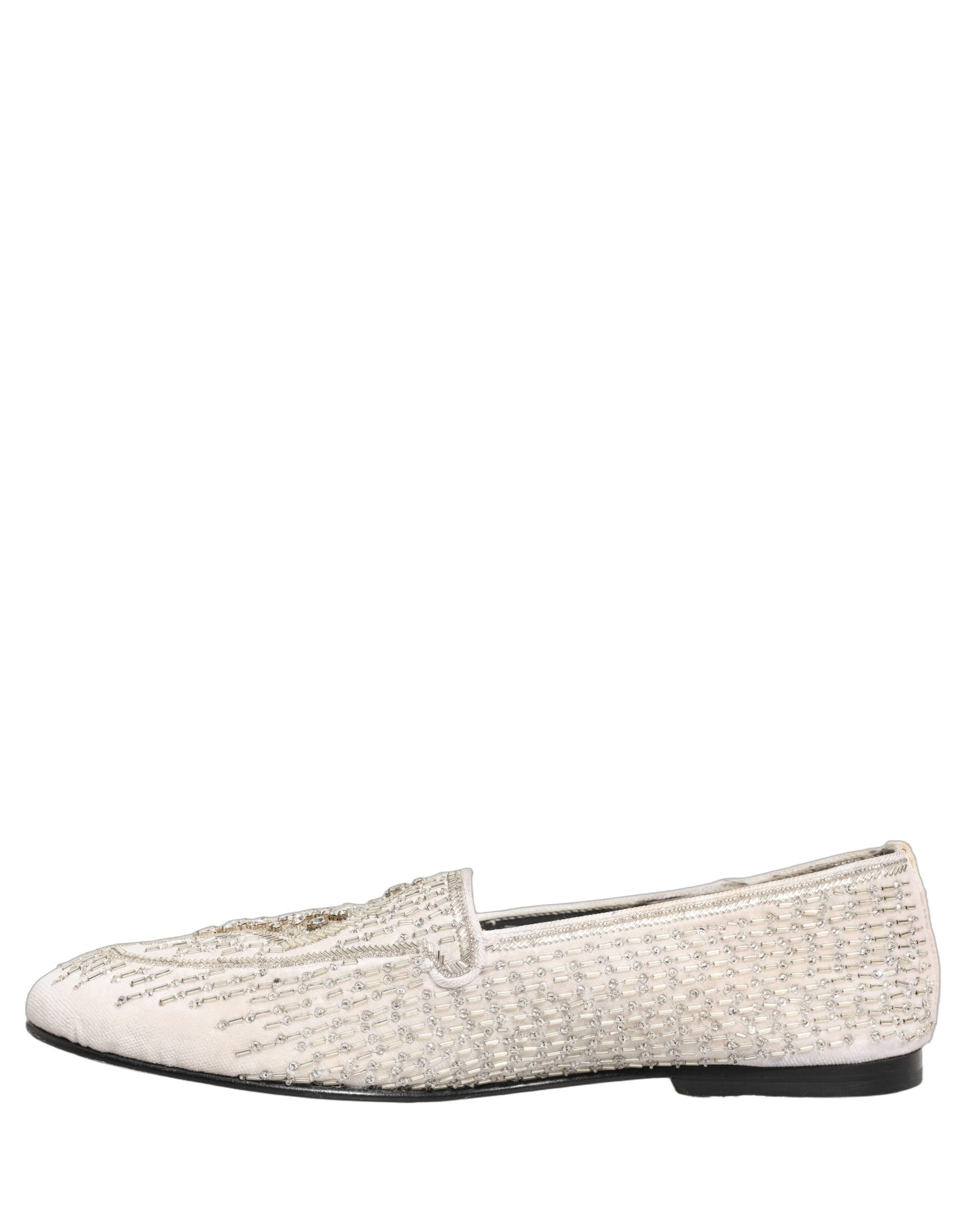 Dolce & Gabbana White Slip On Loafers for Men additional view